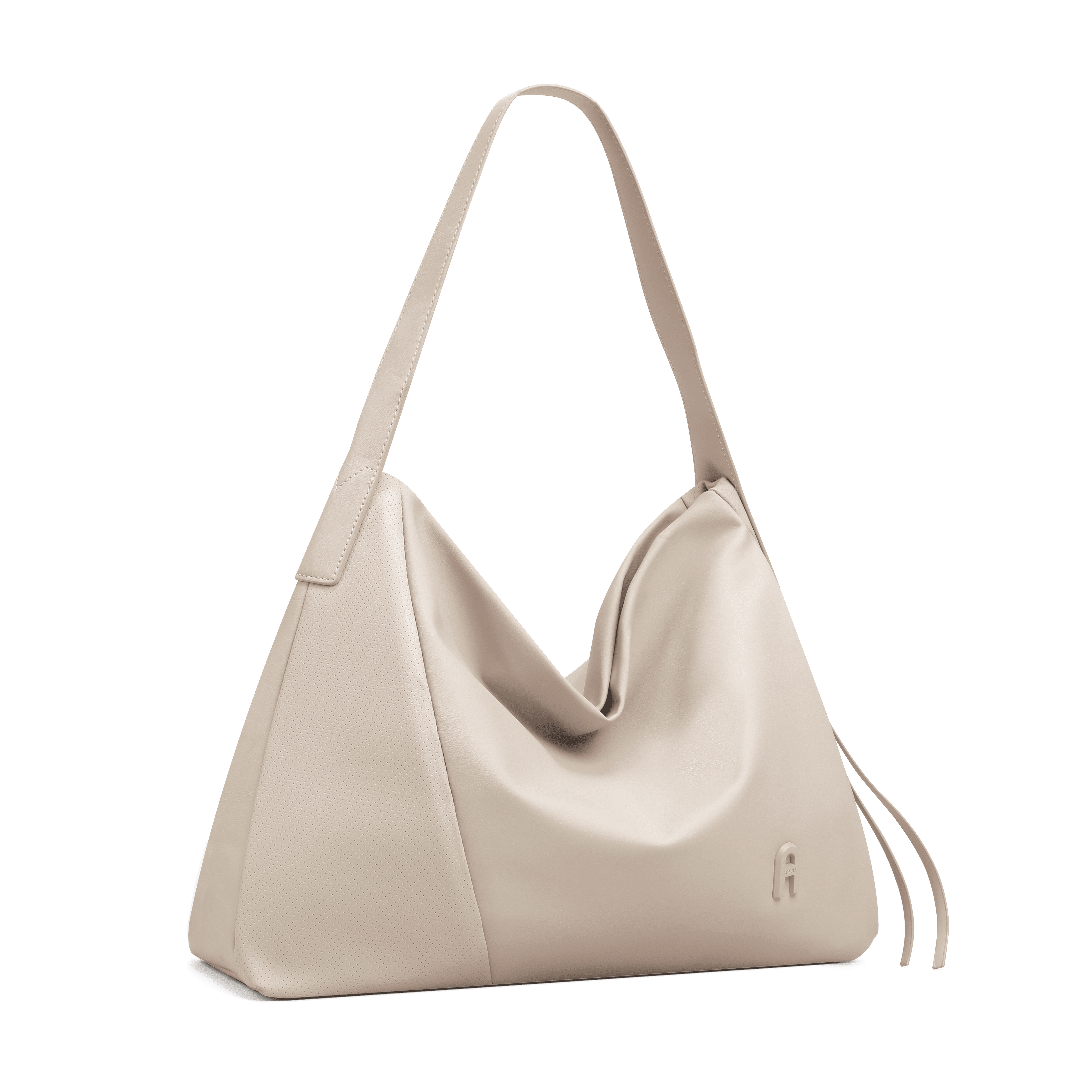 Cinder Oatmeal Beige Soft Shoulder Bag