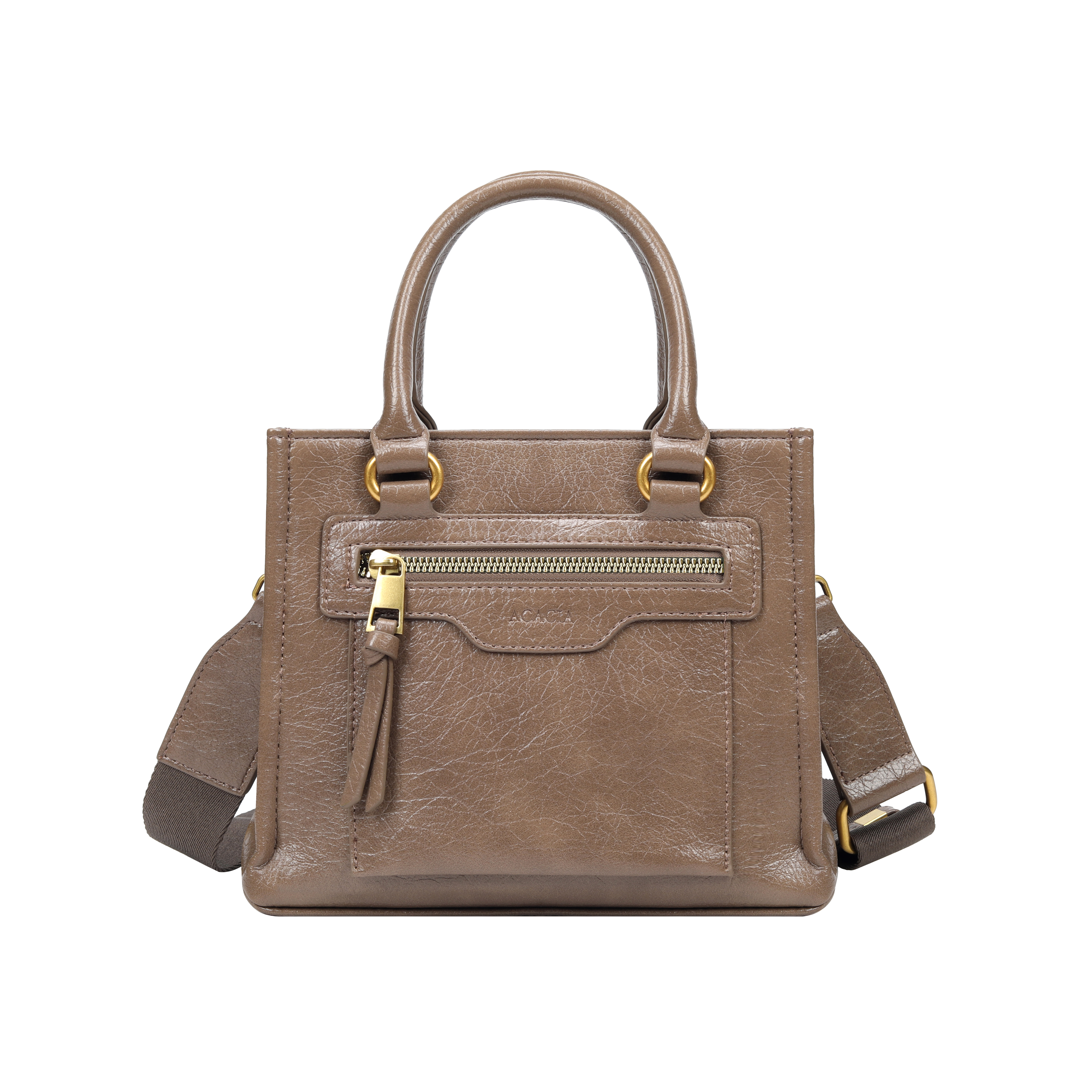 Lyraz Dark Taupe Top Handle Crossbody Bag