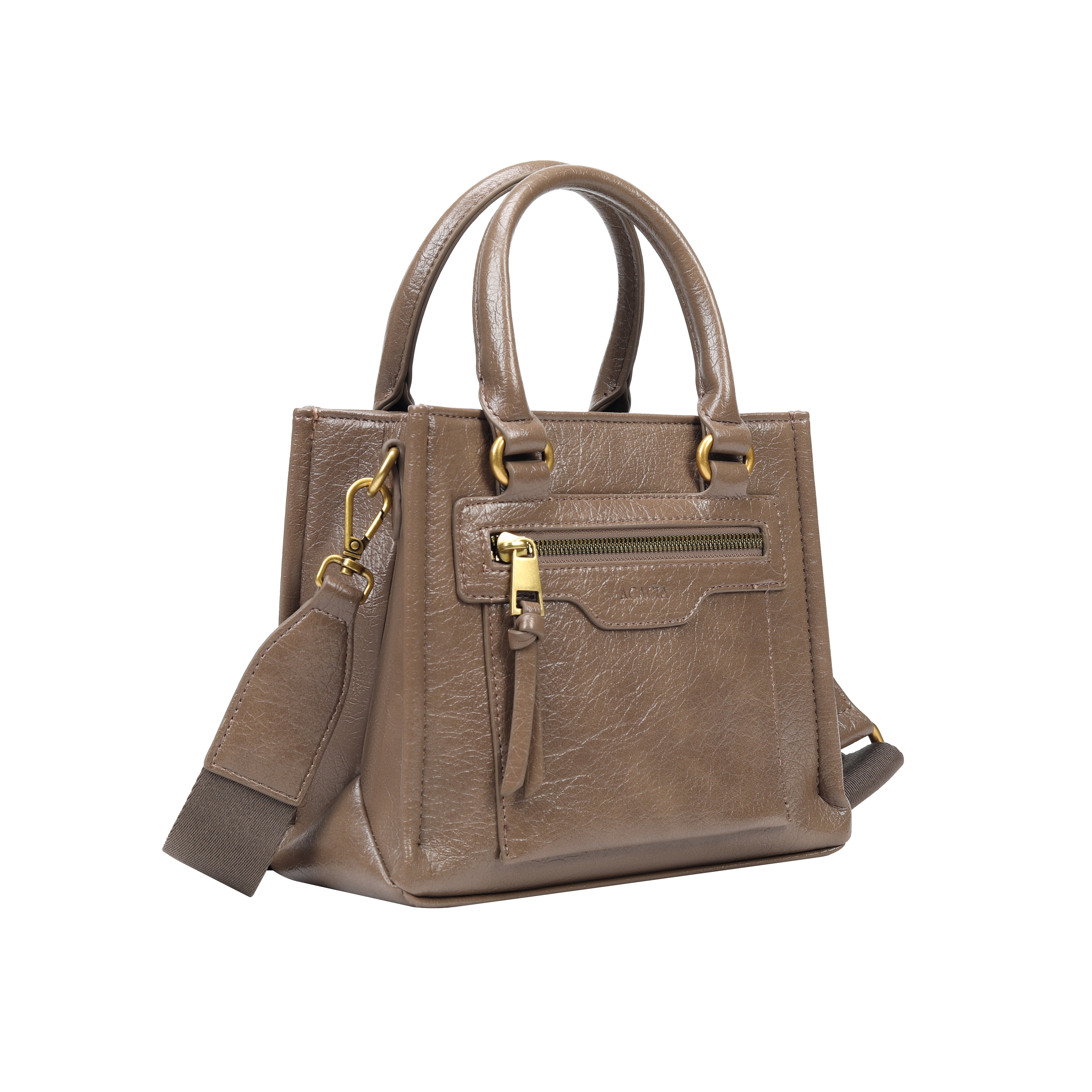 Lyraz Dark Taupe Top Handle Crossbody Bag