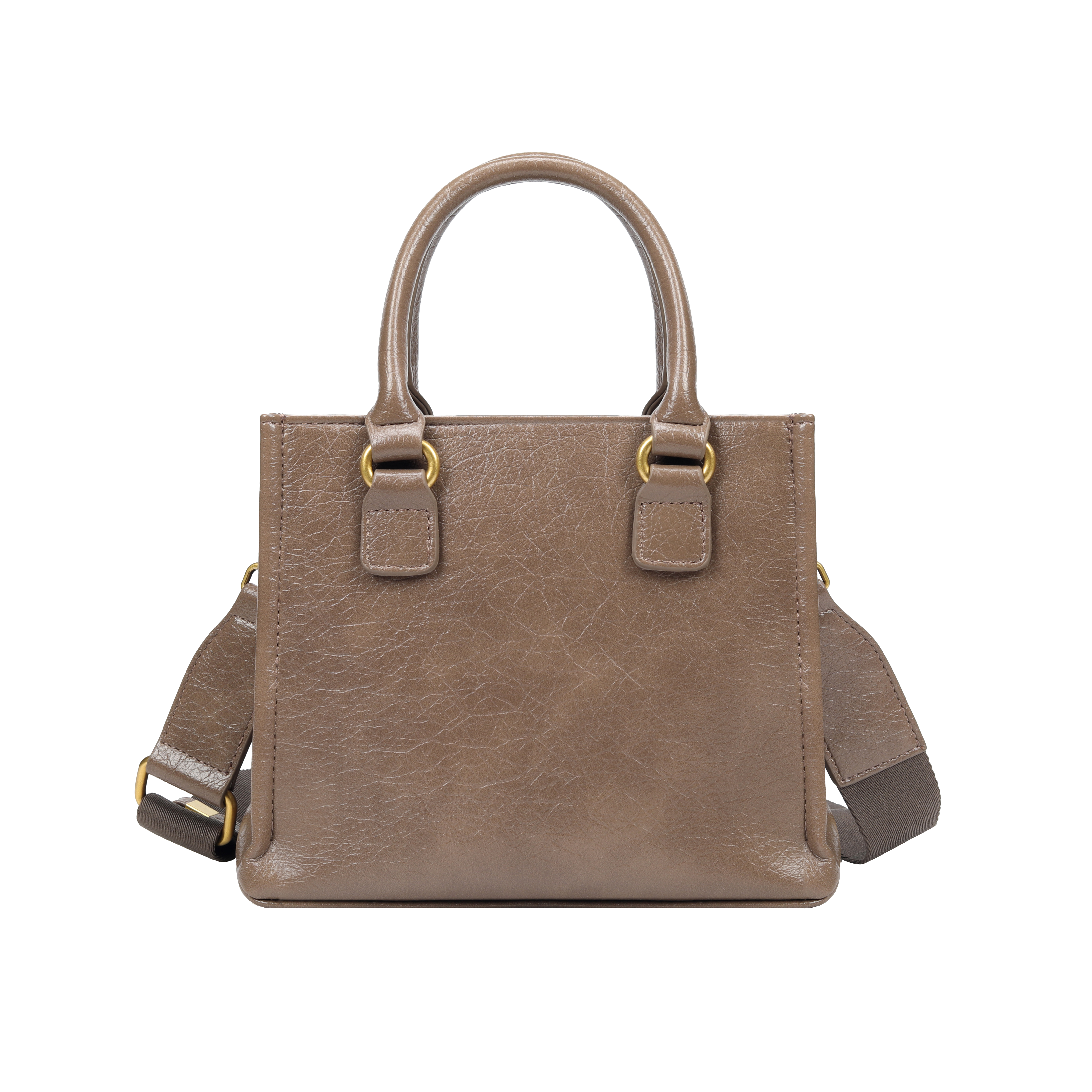 Lyraz Dark Taupe Top Handle Crossbody Bag