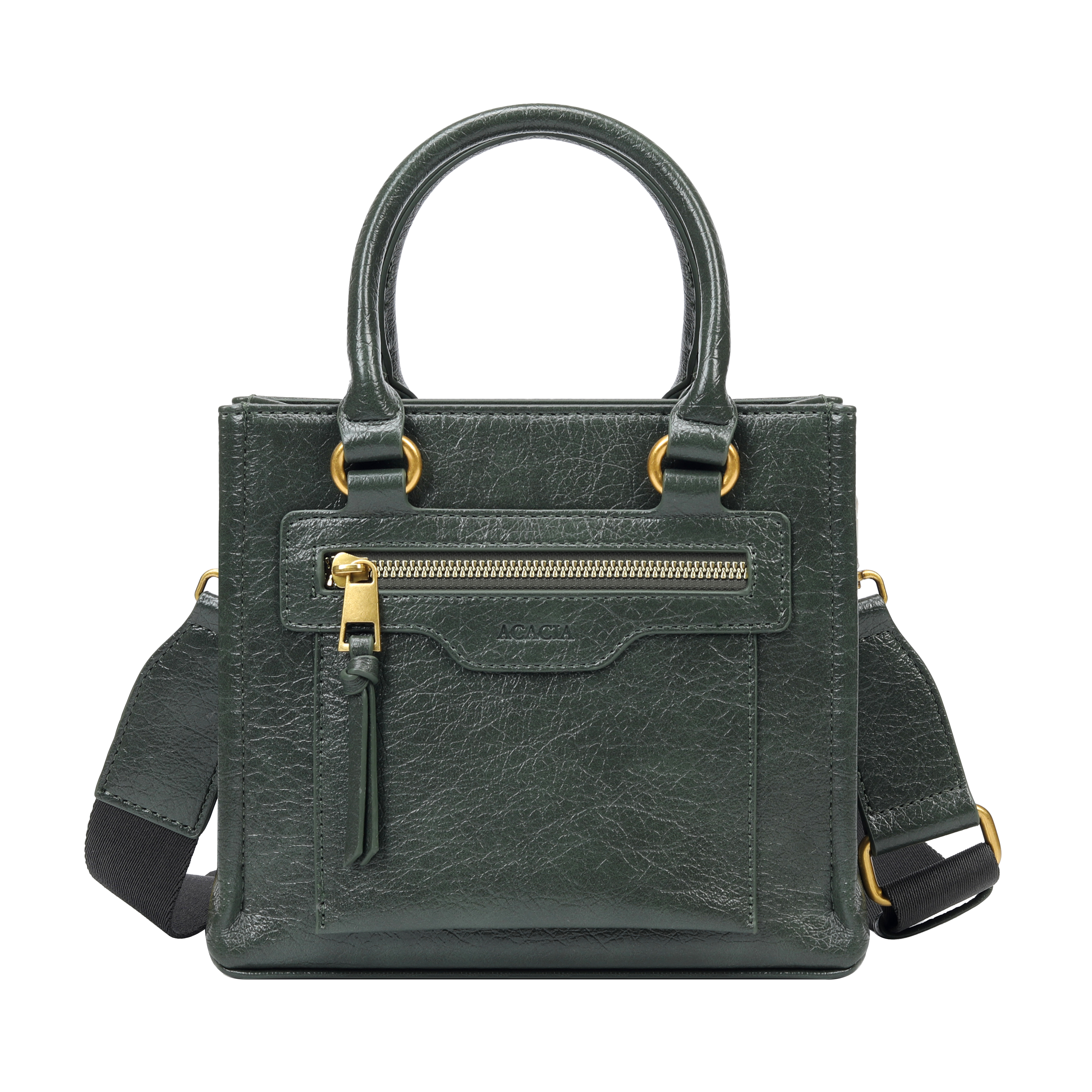 Lyraz Dark Green Top Handle Crossbody Bag