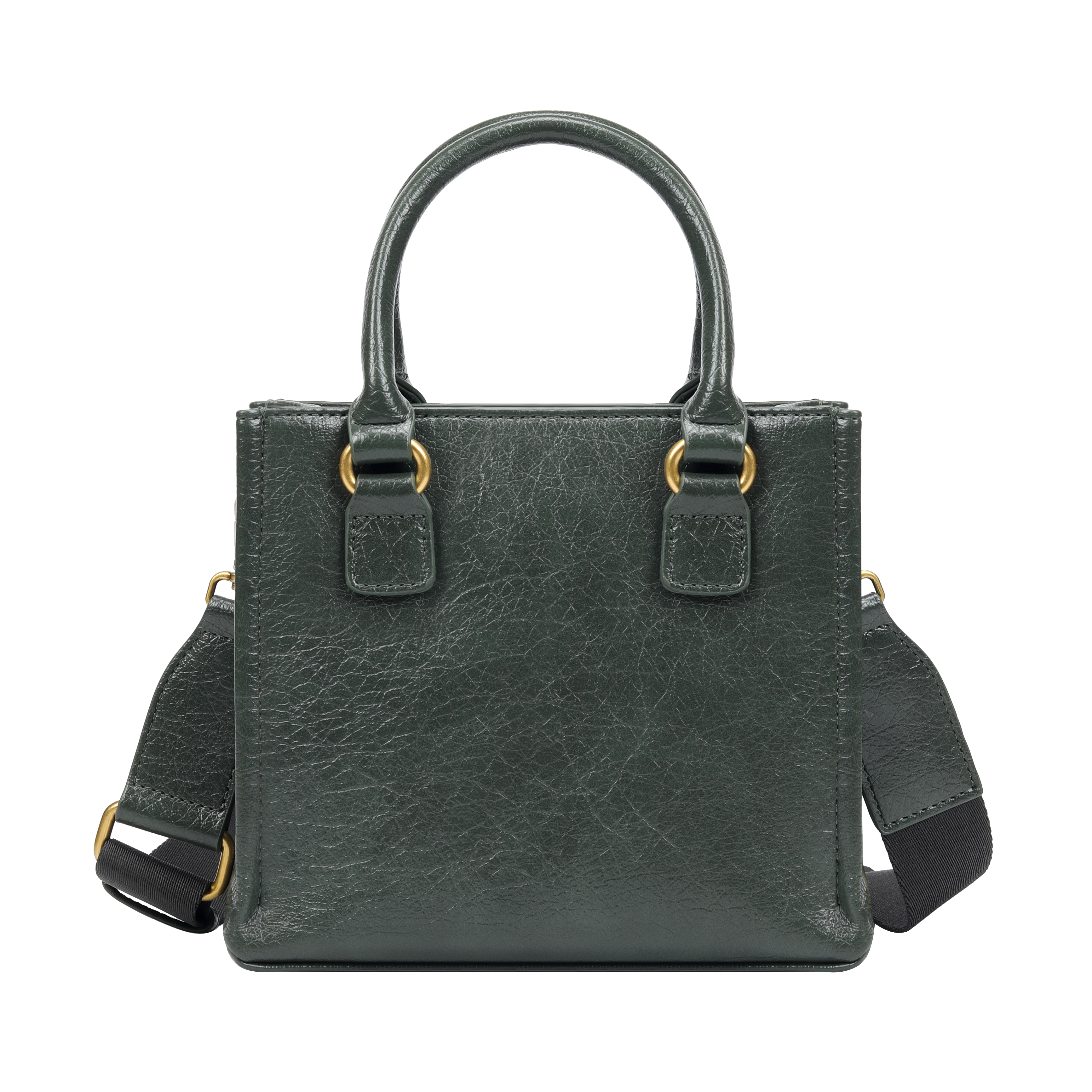 Lyraz Dark Green Top Handle Crossbody Bag