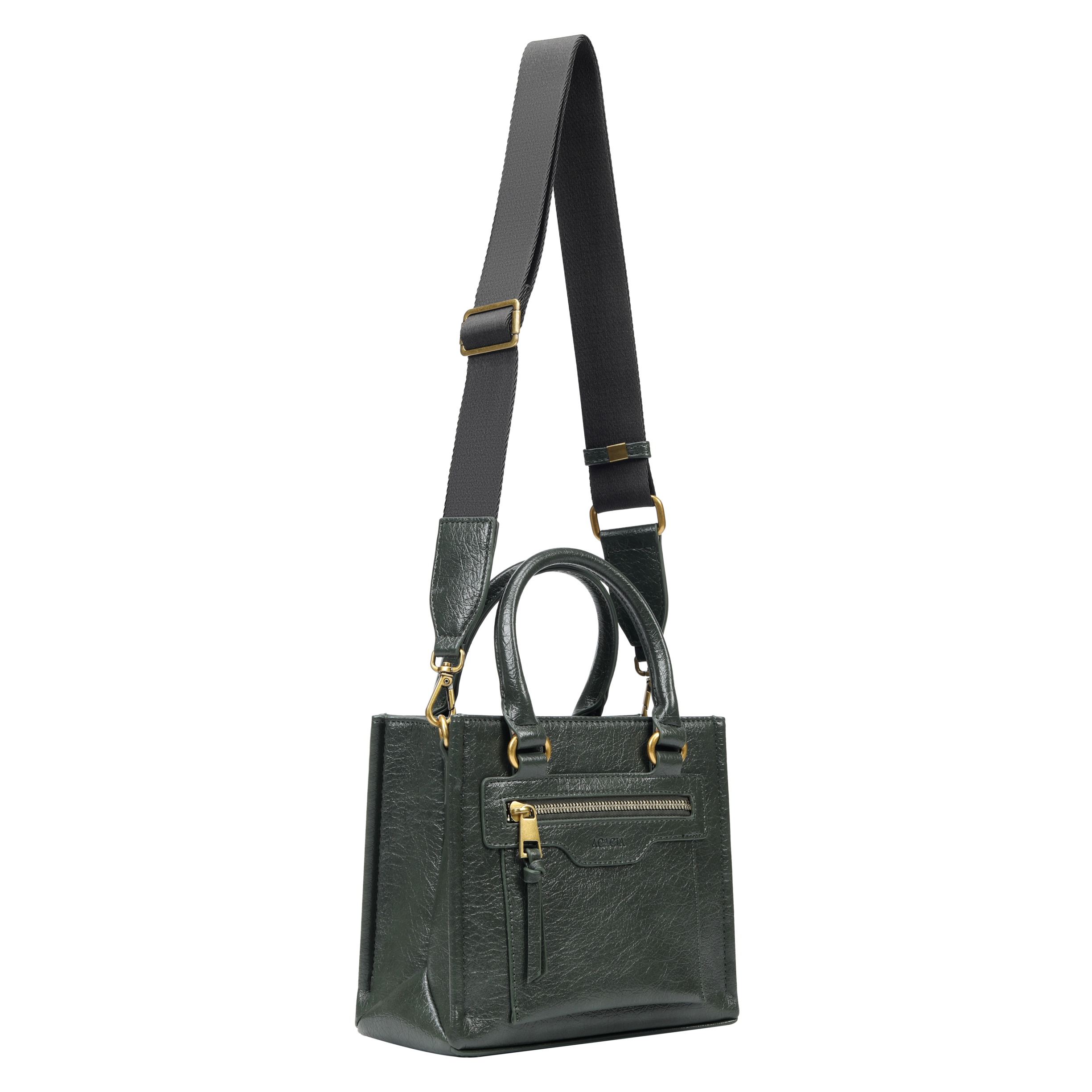 Lyraz Dark Green Top Handle Crossbody Bag