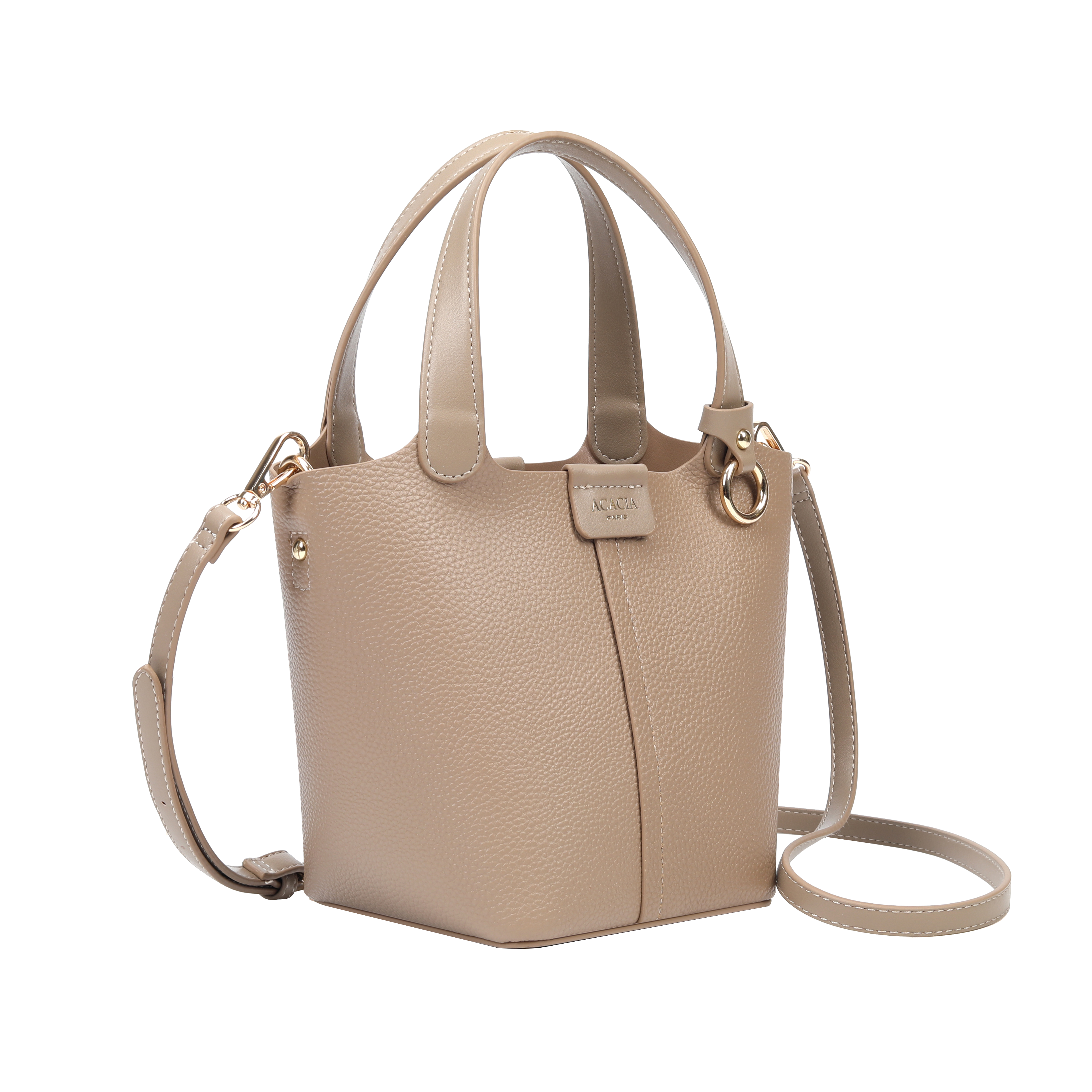 Stella Camel Bucket Crossbody Bags