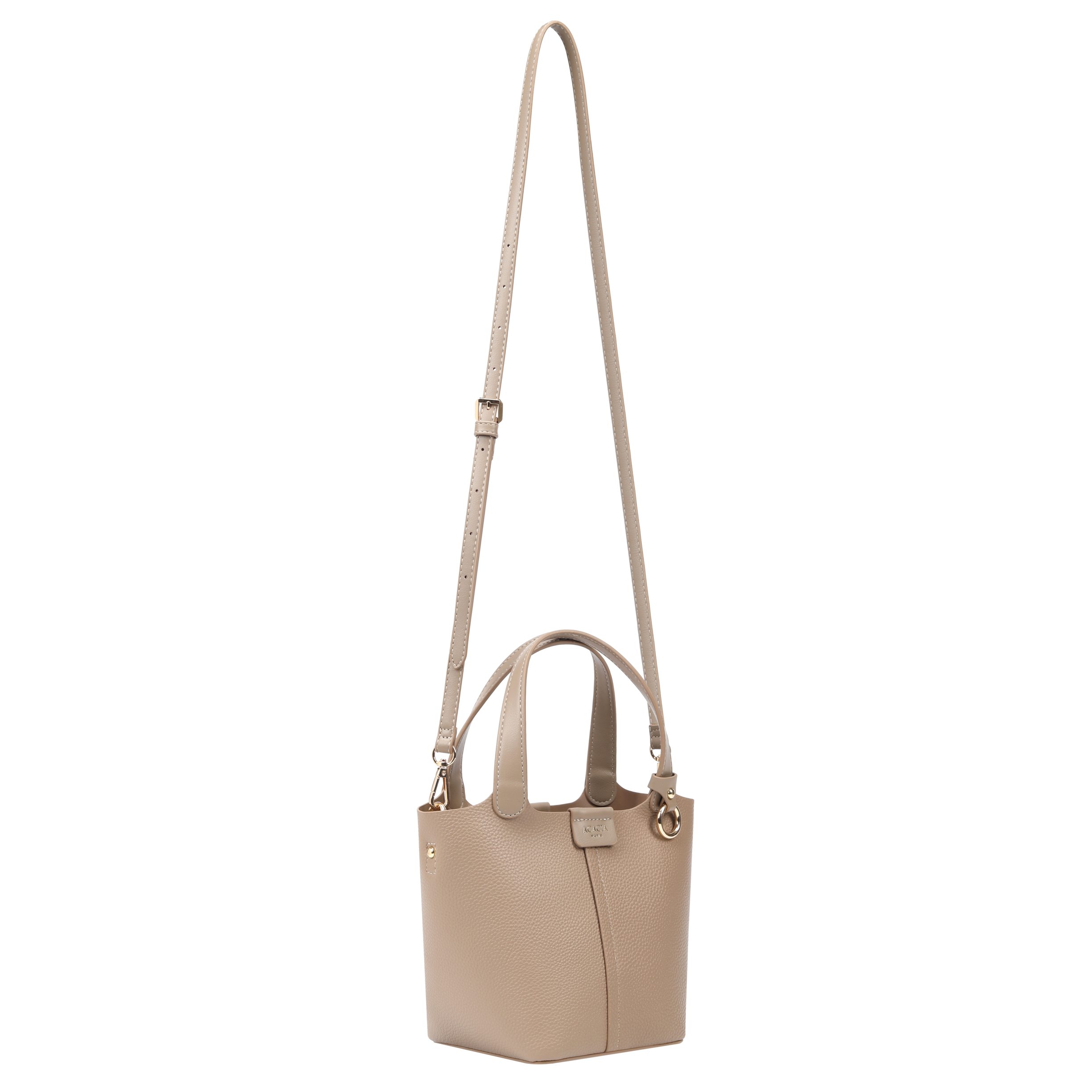 Stella Camel Bucket Crossbody Bags