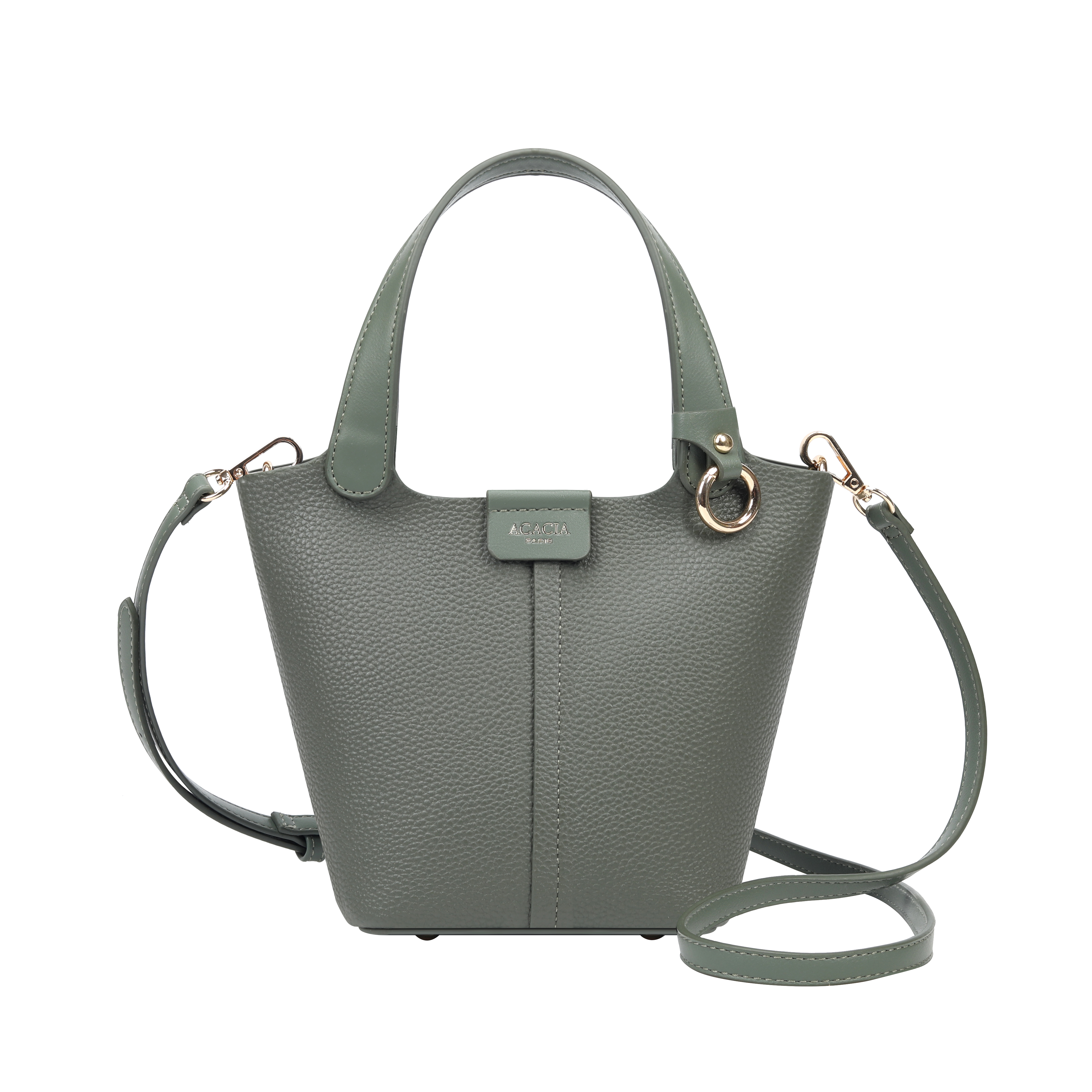 Stella Khaki Bucket Crossbody Bags