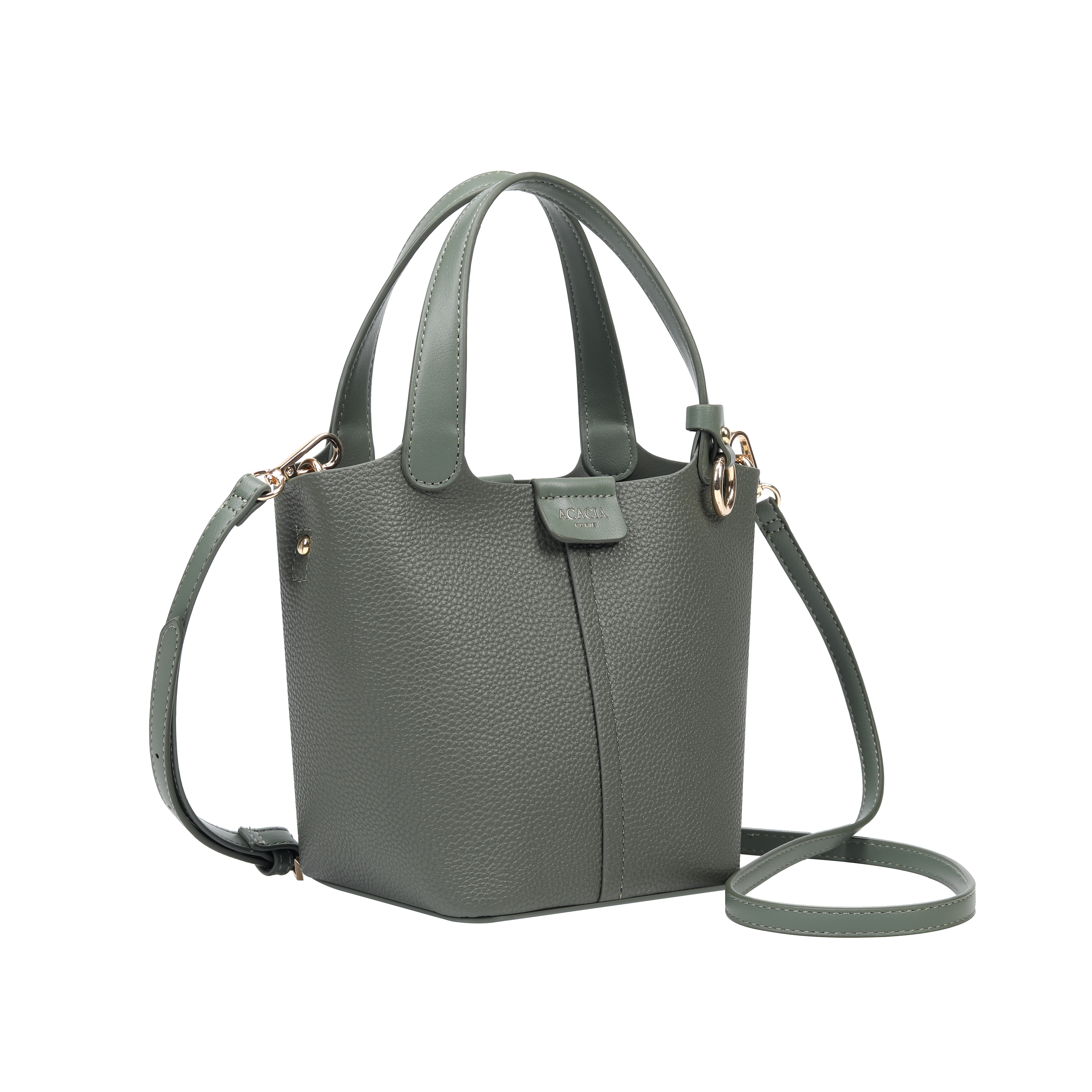 Stella Khaki Bucket Crossbody Bags