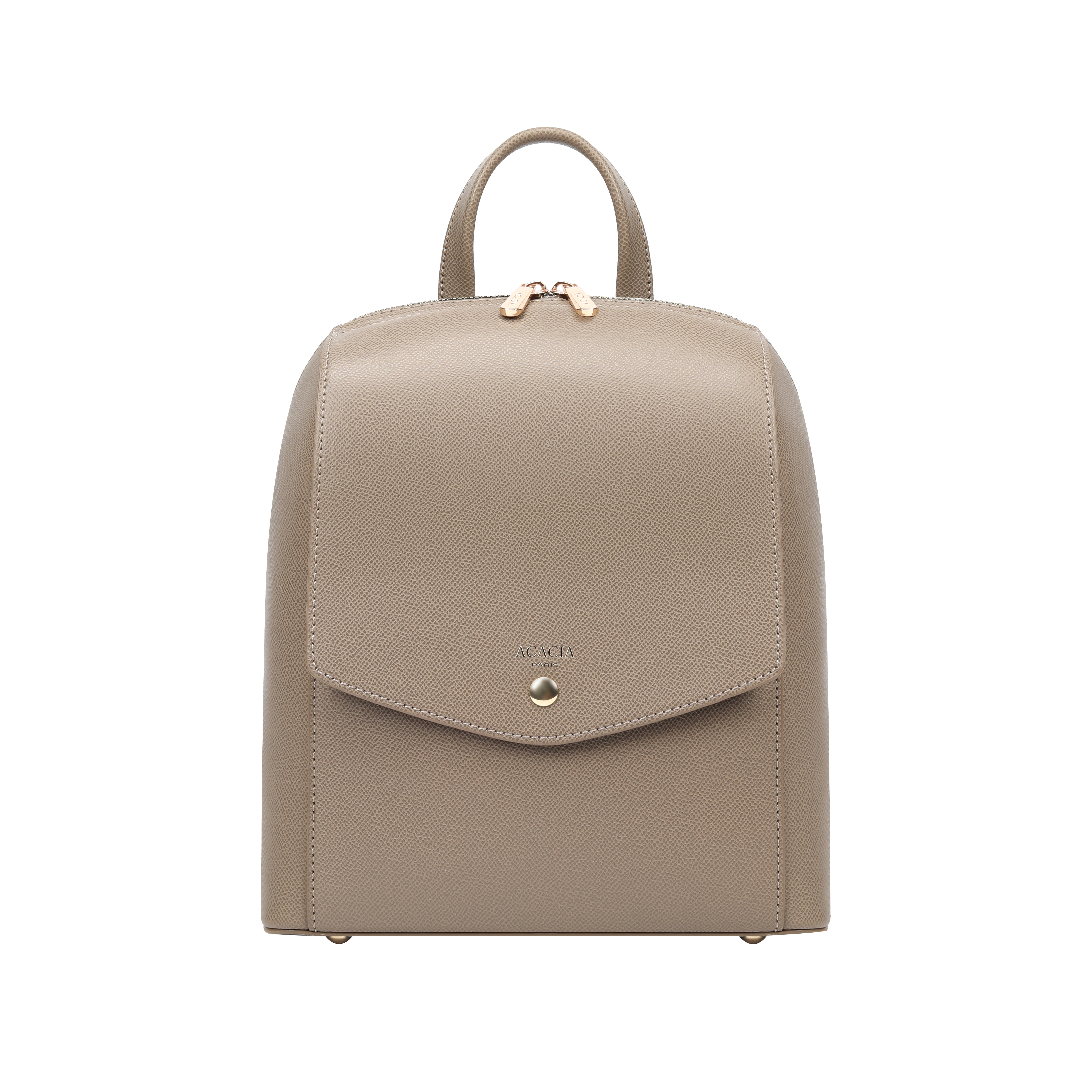 Violet Taupe Backpack with Gold Hardware