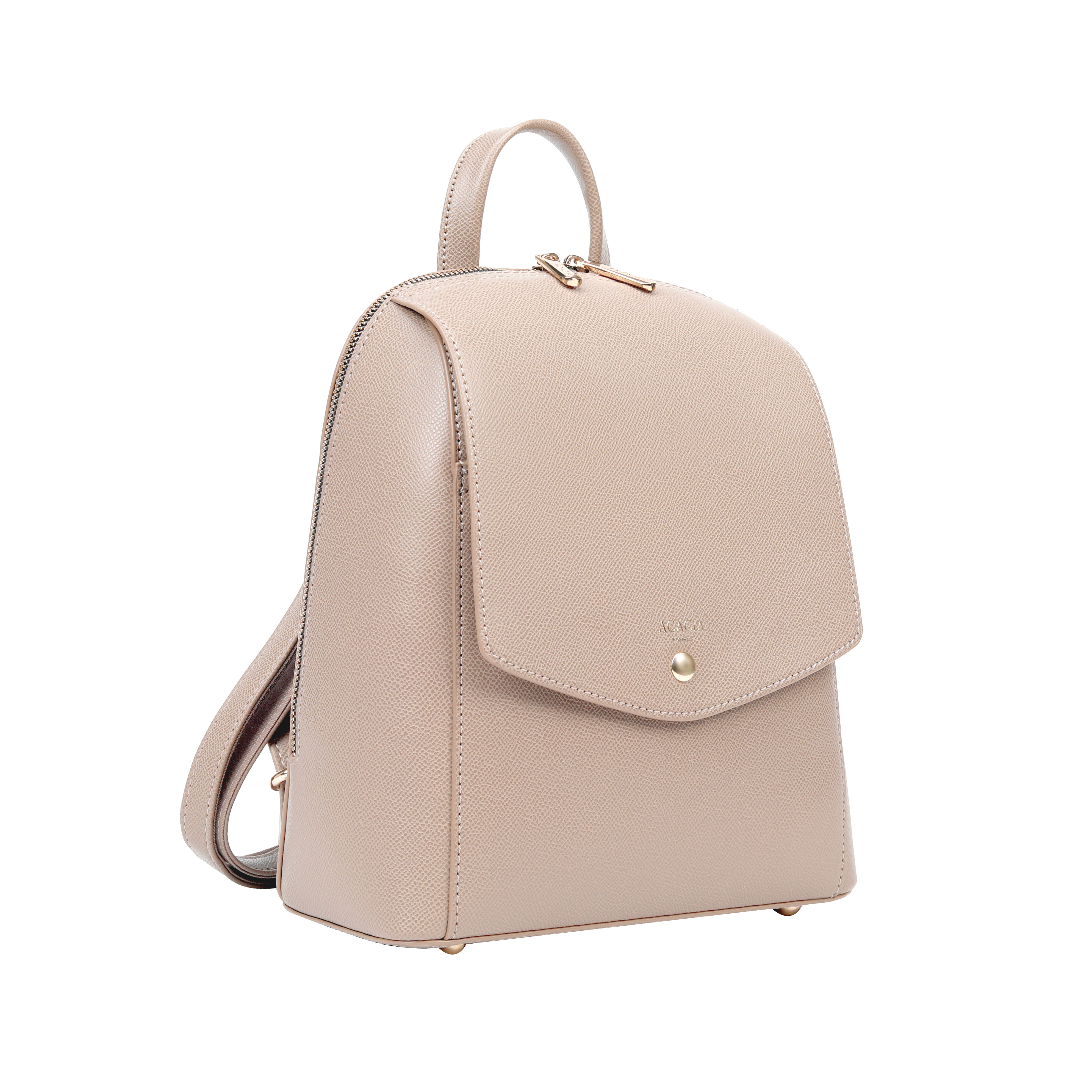 Violet Apricot Backpack with Gold Hardware