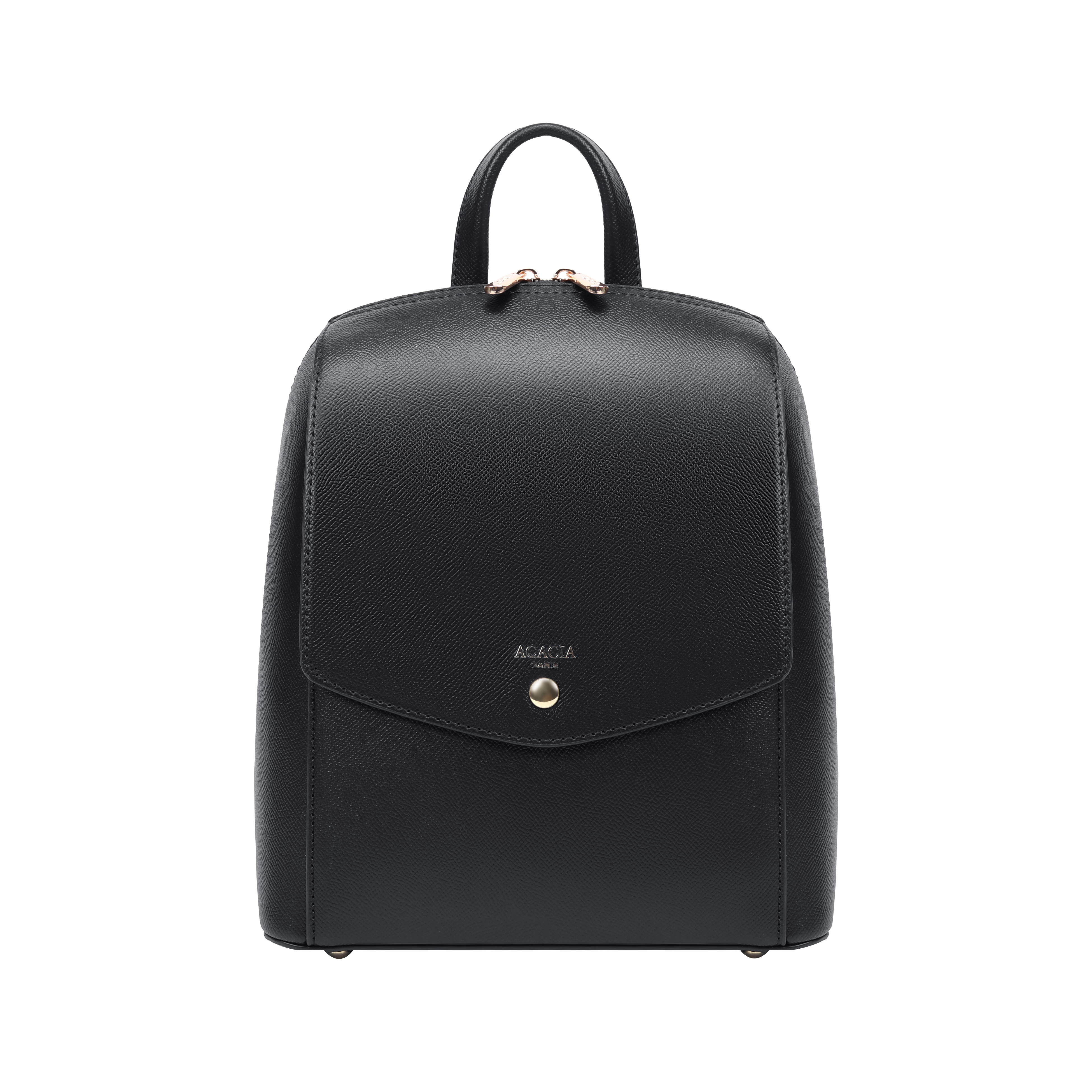 Violet Black Backpack with Gold Hardware