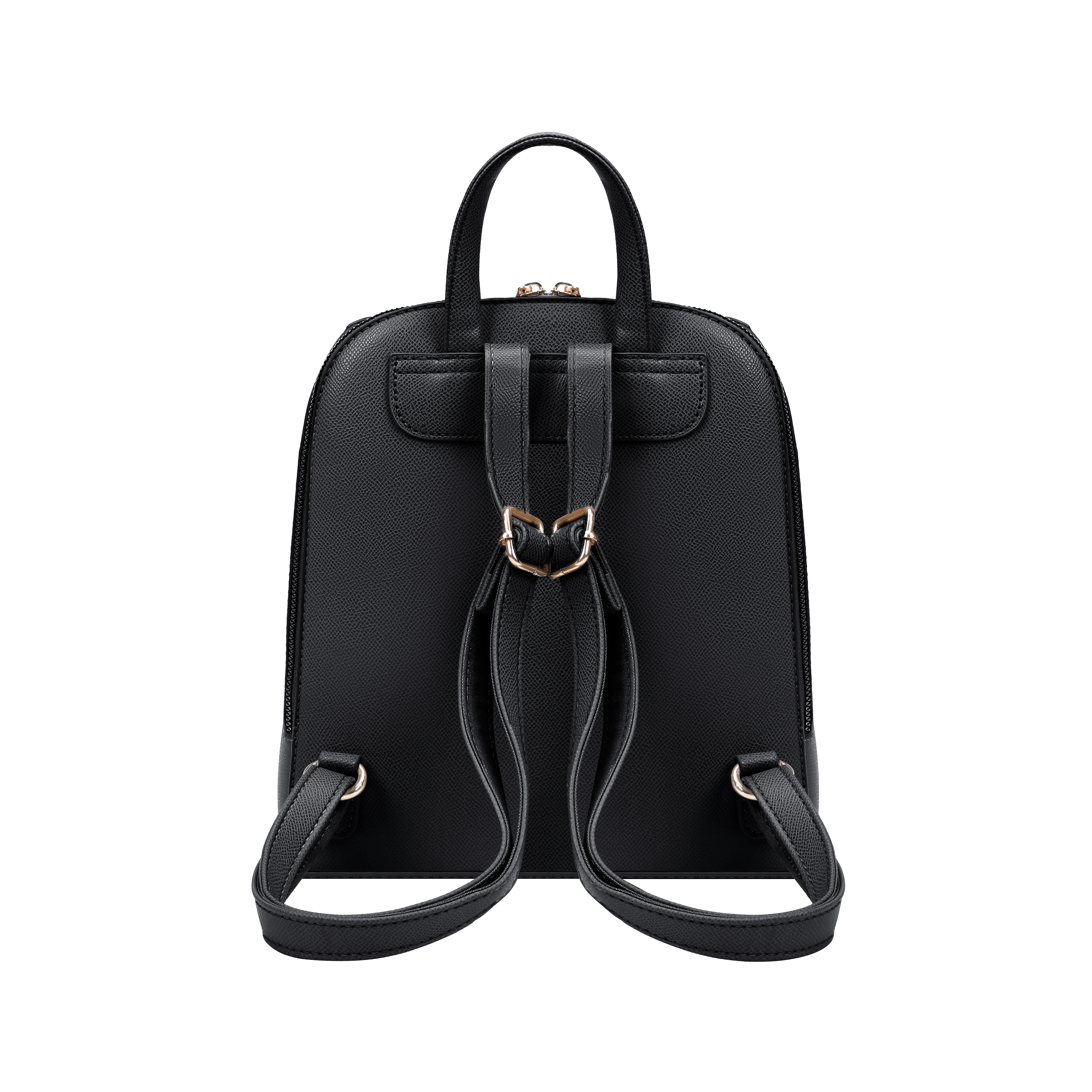 Violet Black Backpack with Gold Hardware