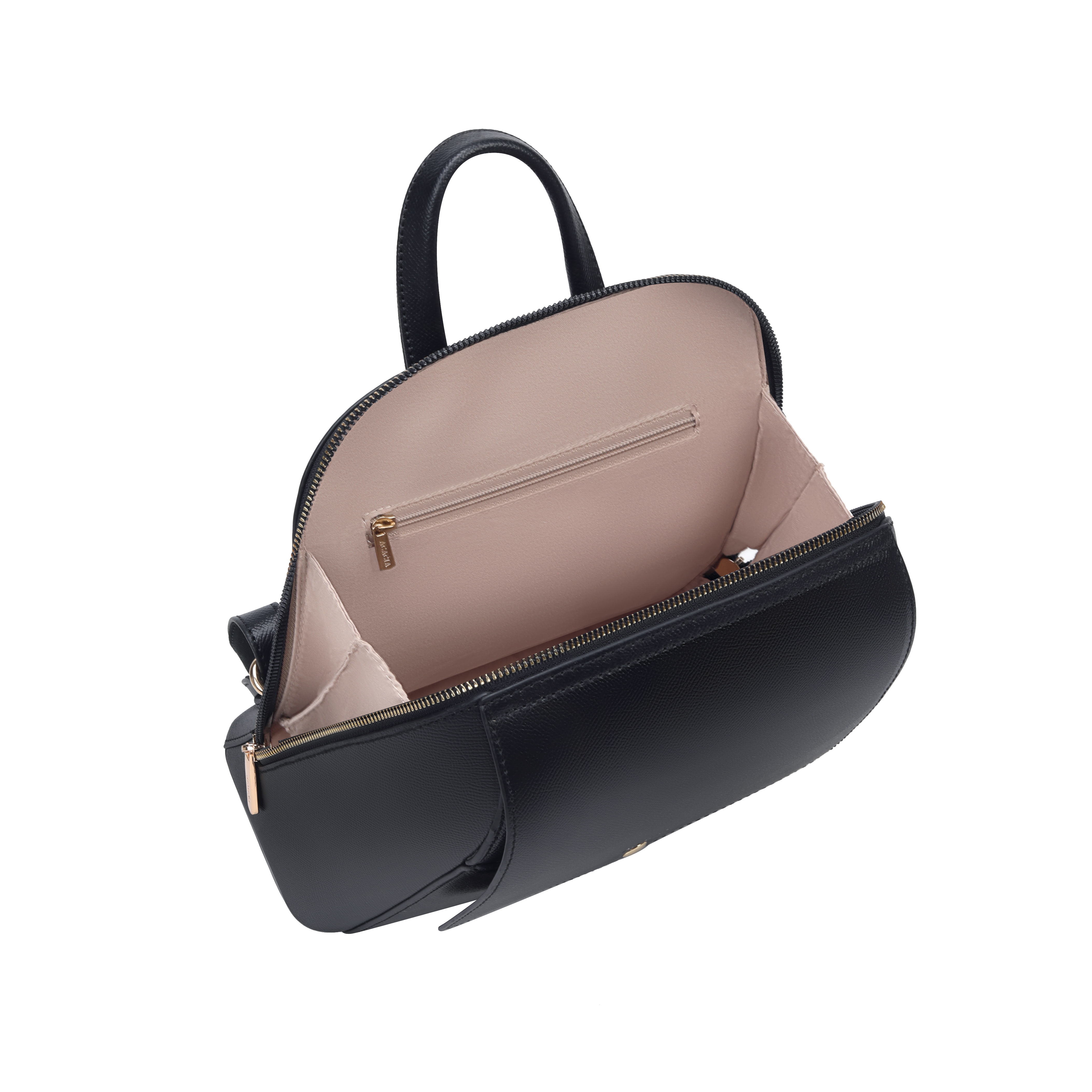 Violet Black Backpack with Gold Hardware