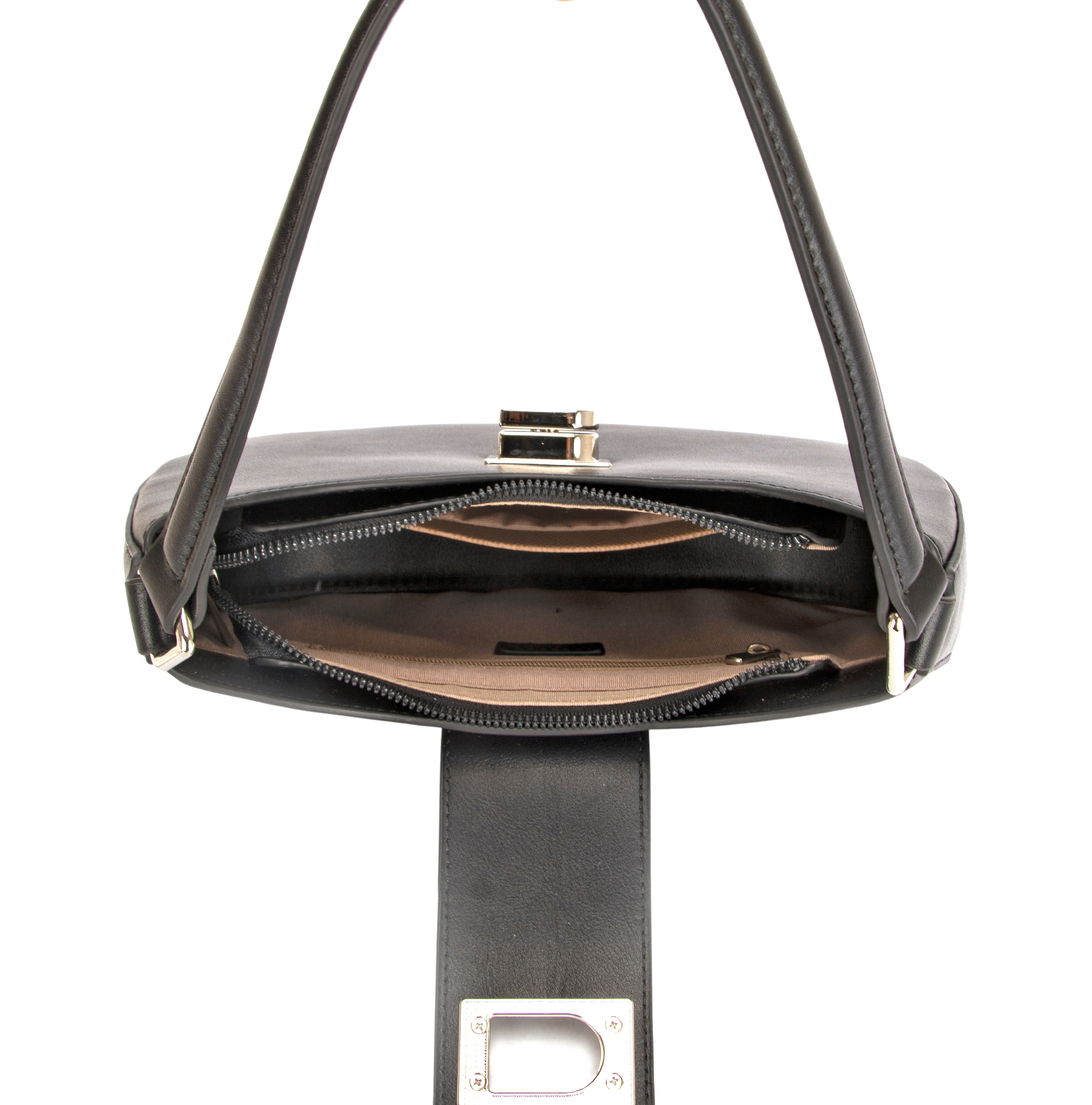 Isla Black Small Hobo Bag