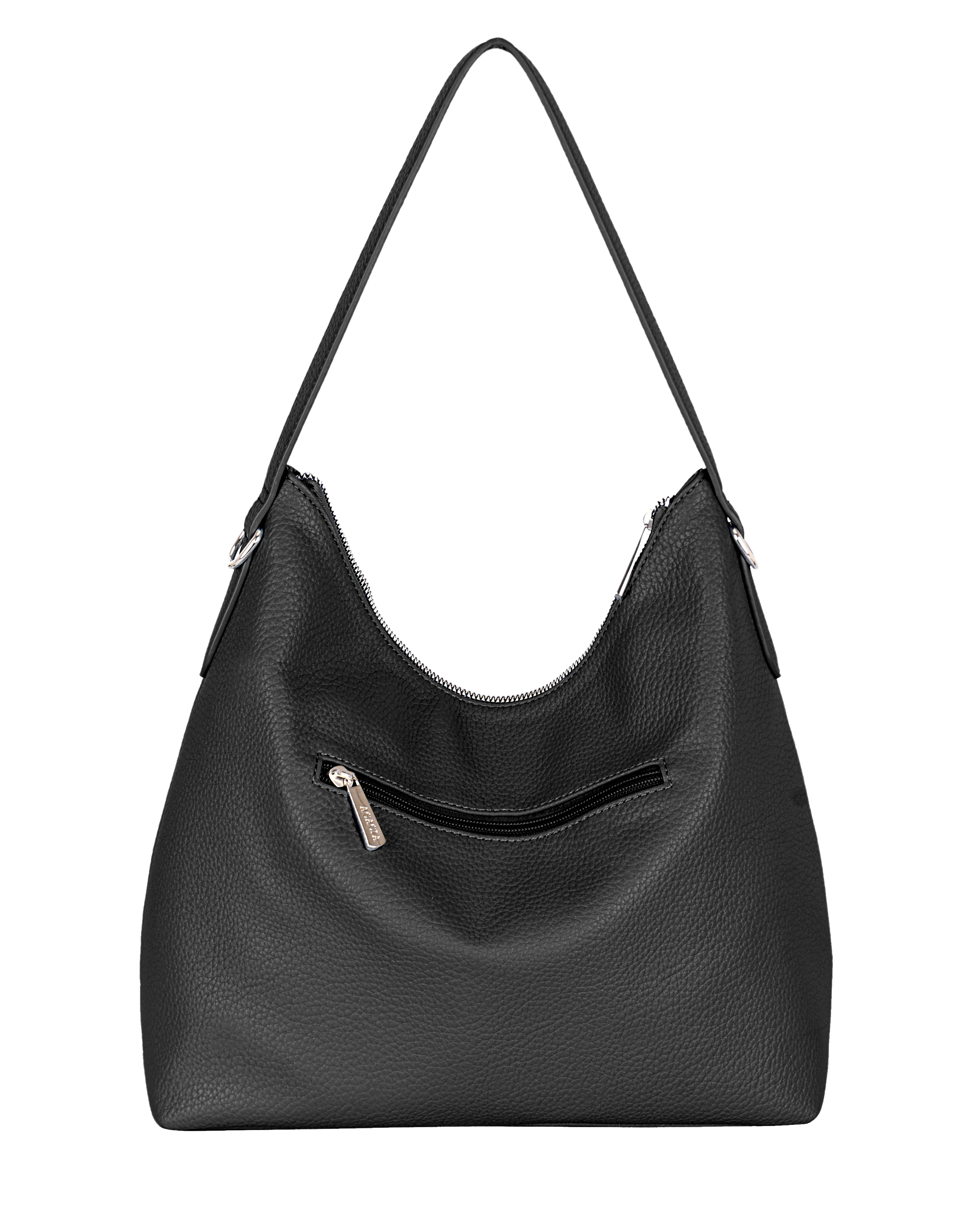 Freya Black Large Hobo