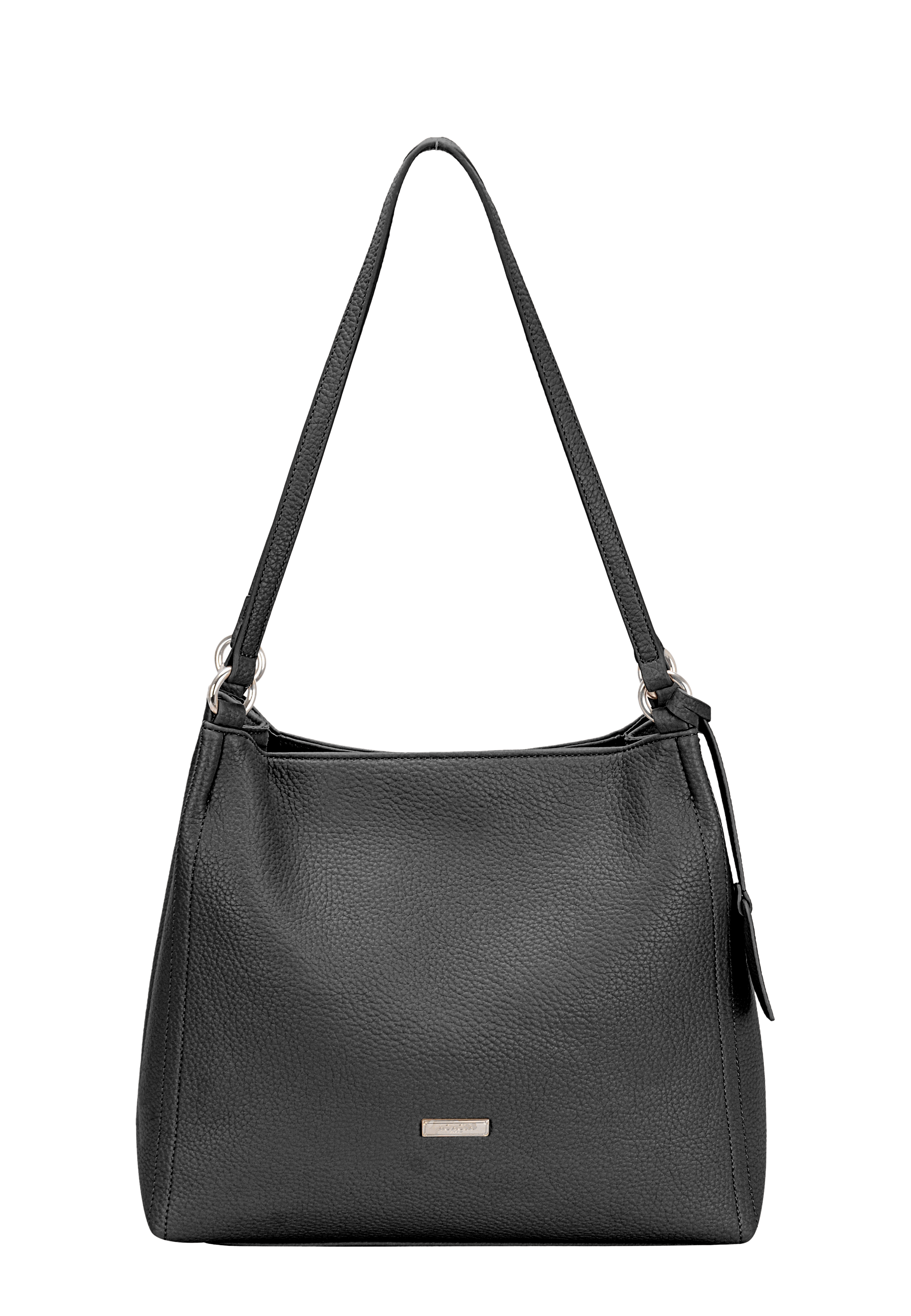 Evangeline Black Shoulder Bag