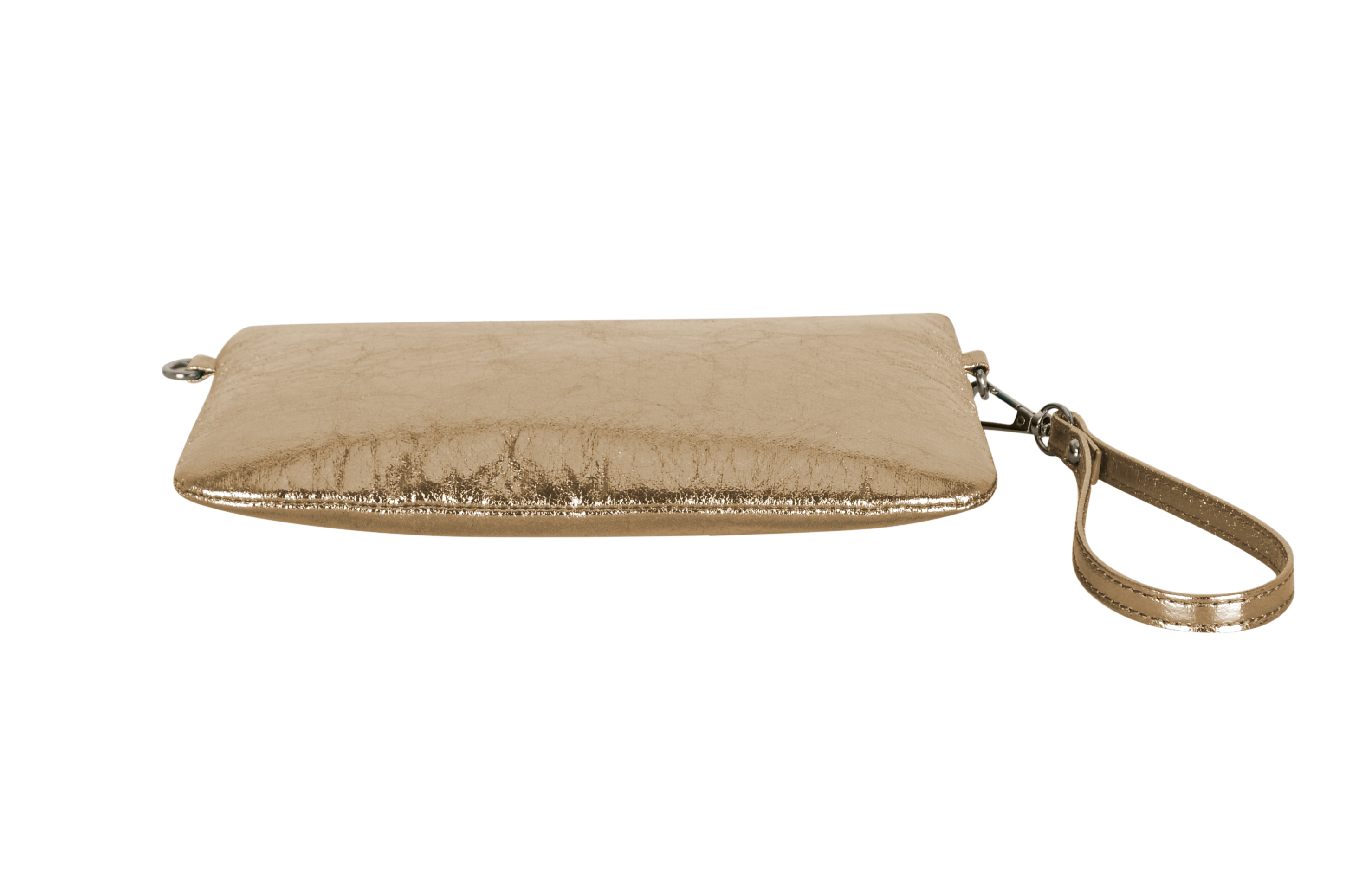 Ophelia Crinkle Gold Clutch