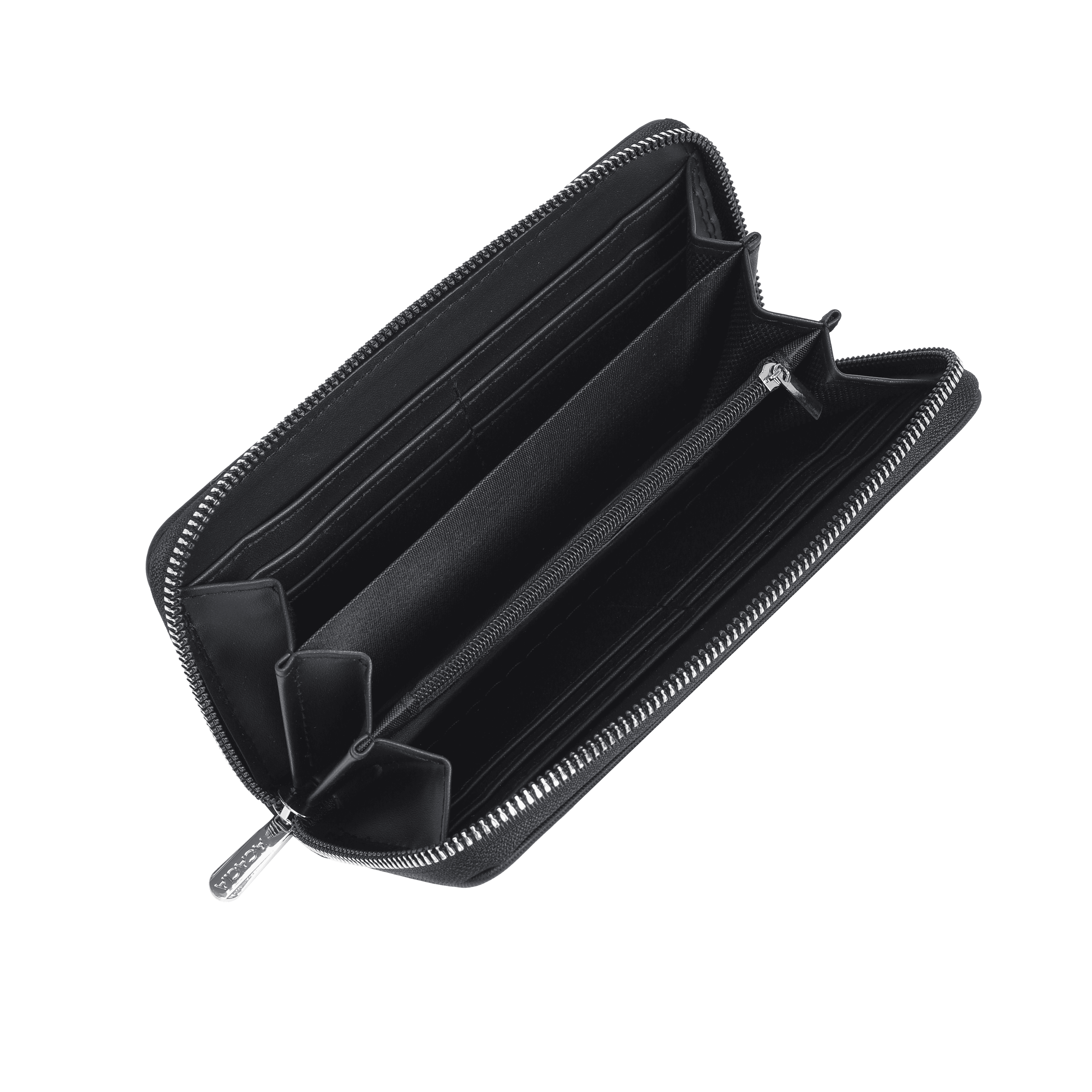 Sienna Black Long Zip Around Wallet