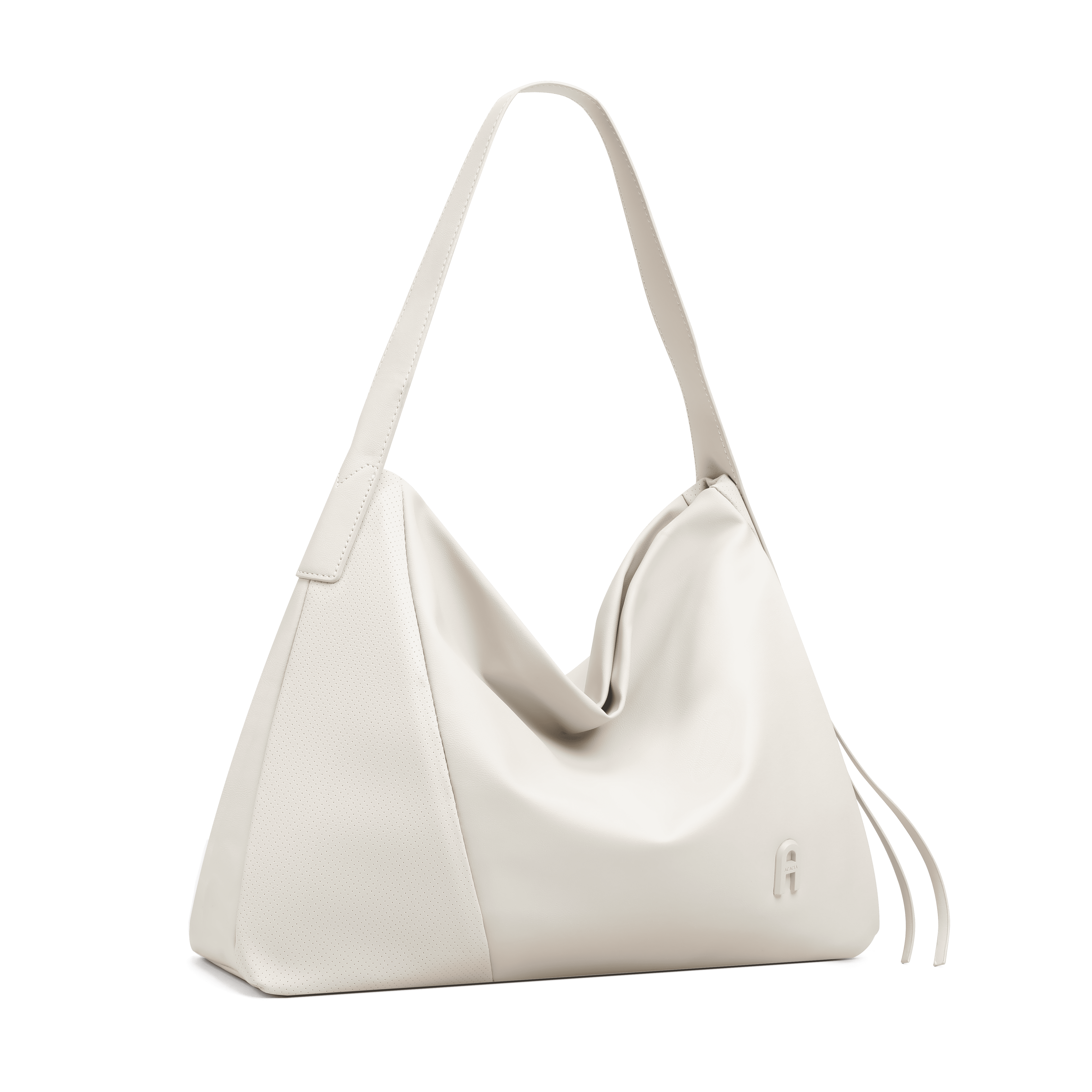 Cinder Almond Milk Soft Shoulder Bag
