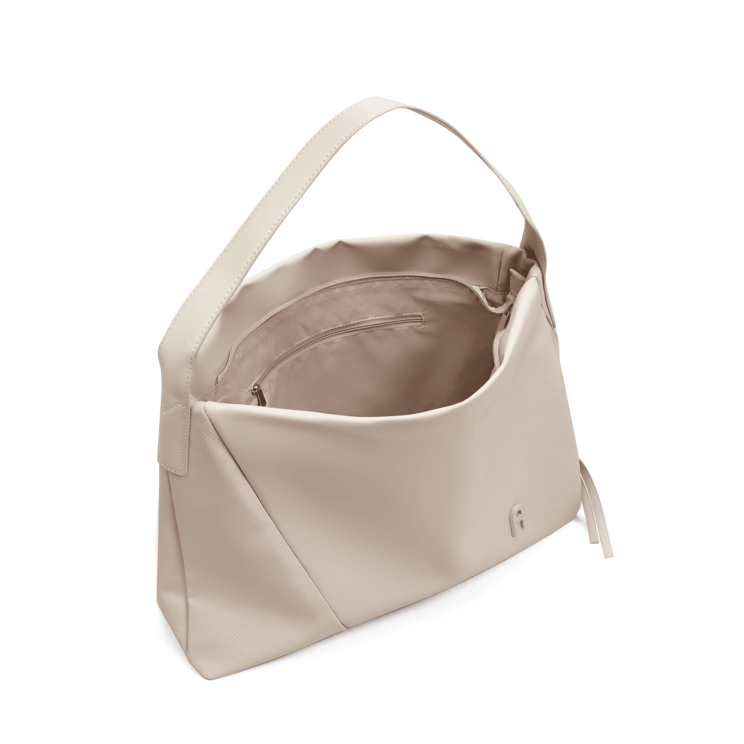 Cinder Oatmeal Beige Soft Shoulder Bag