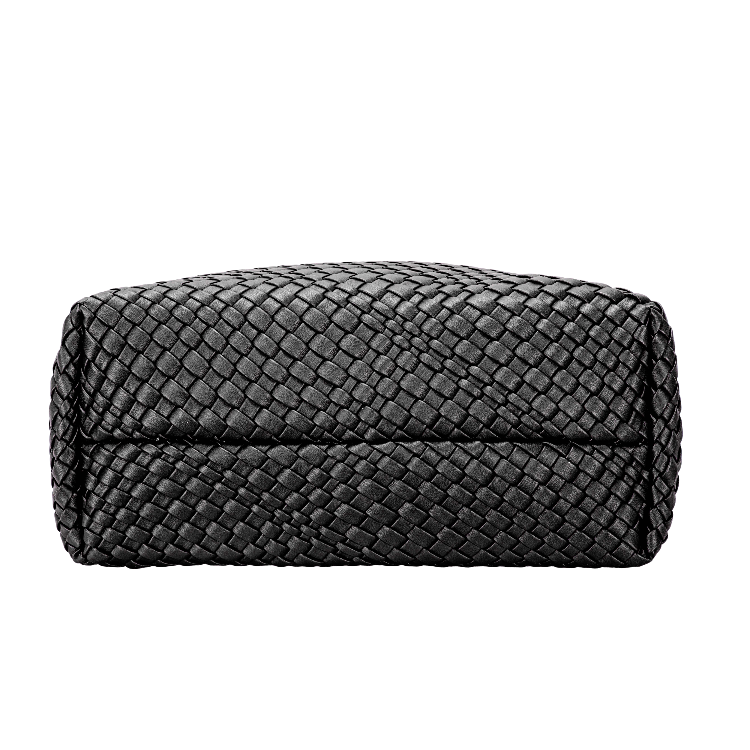 Ayla Black Woven Shoulder Bag