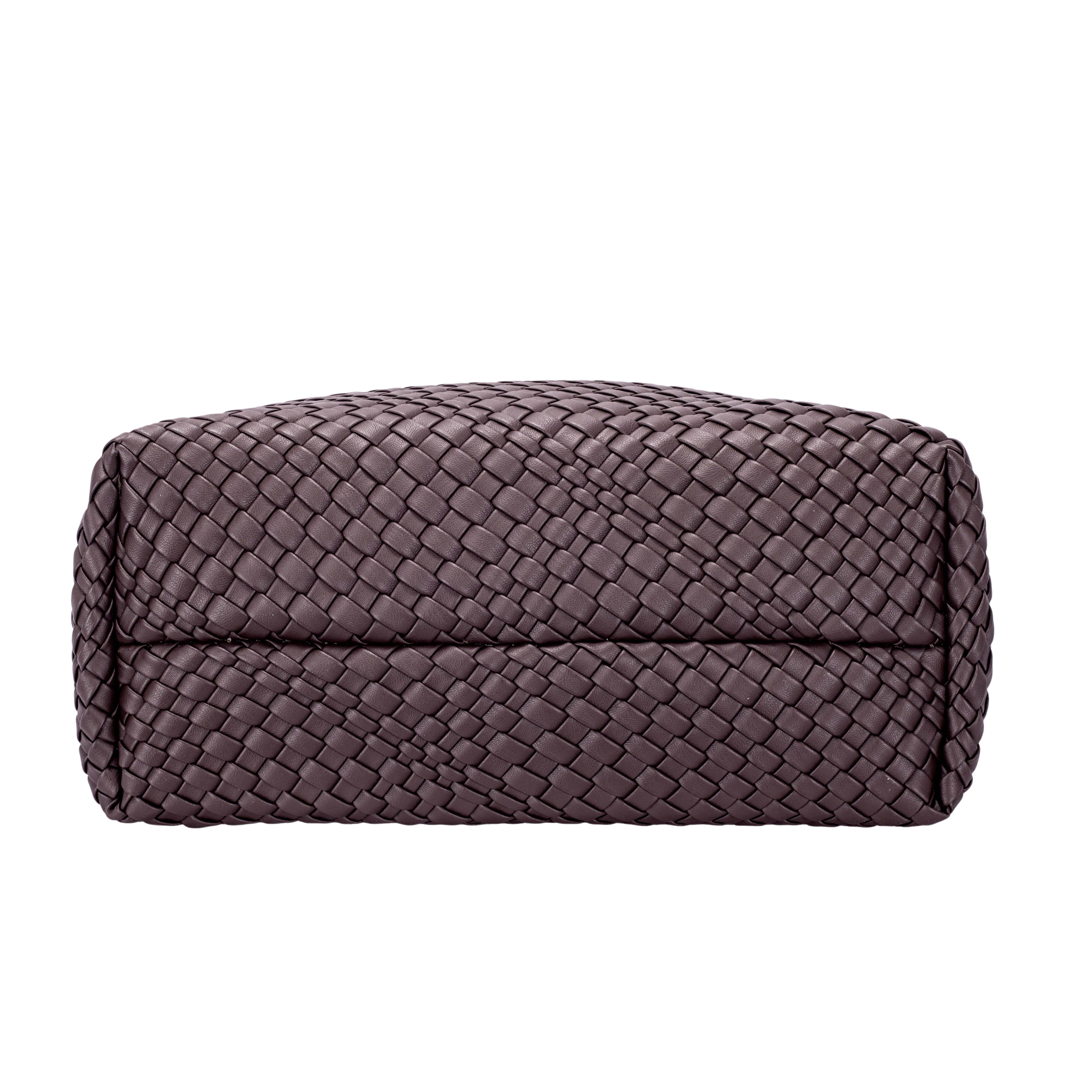 Ayla Hot Chocolate Woven Shoulder Bag