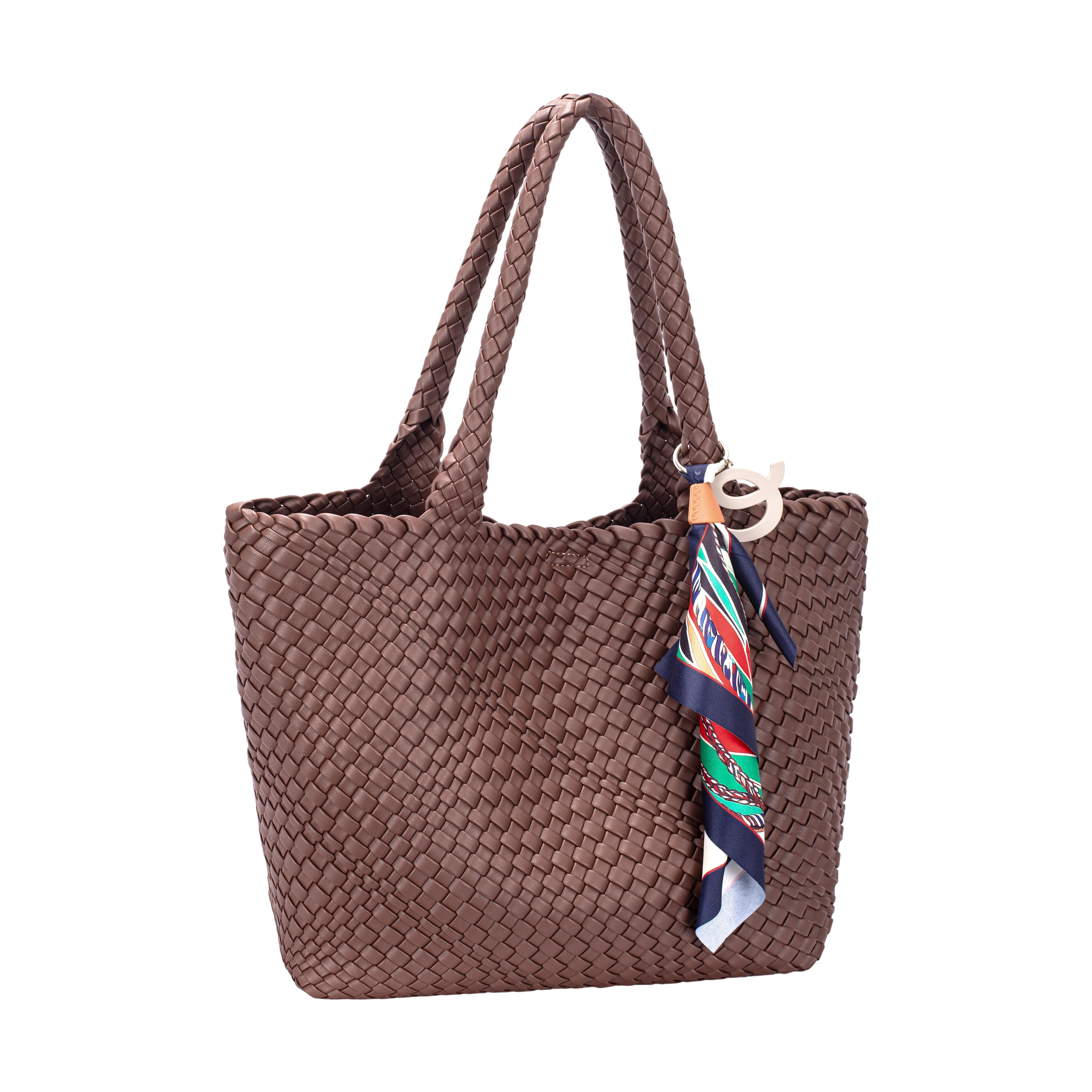 Ayla Red Mud Woven Shoulder Bag