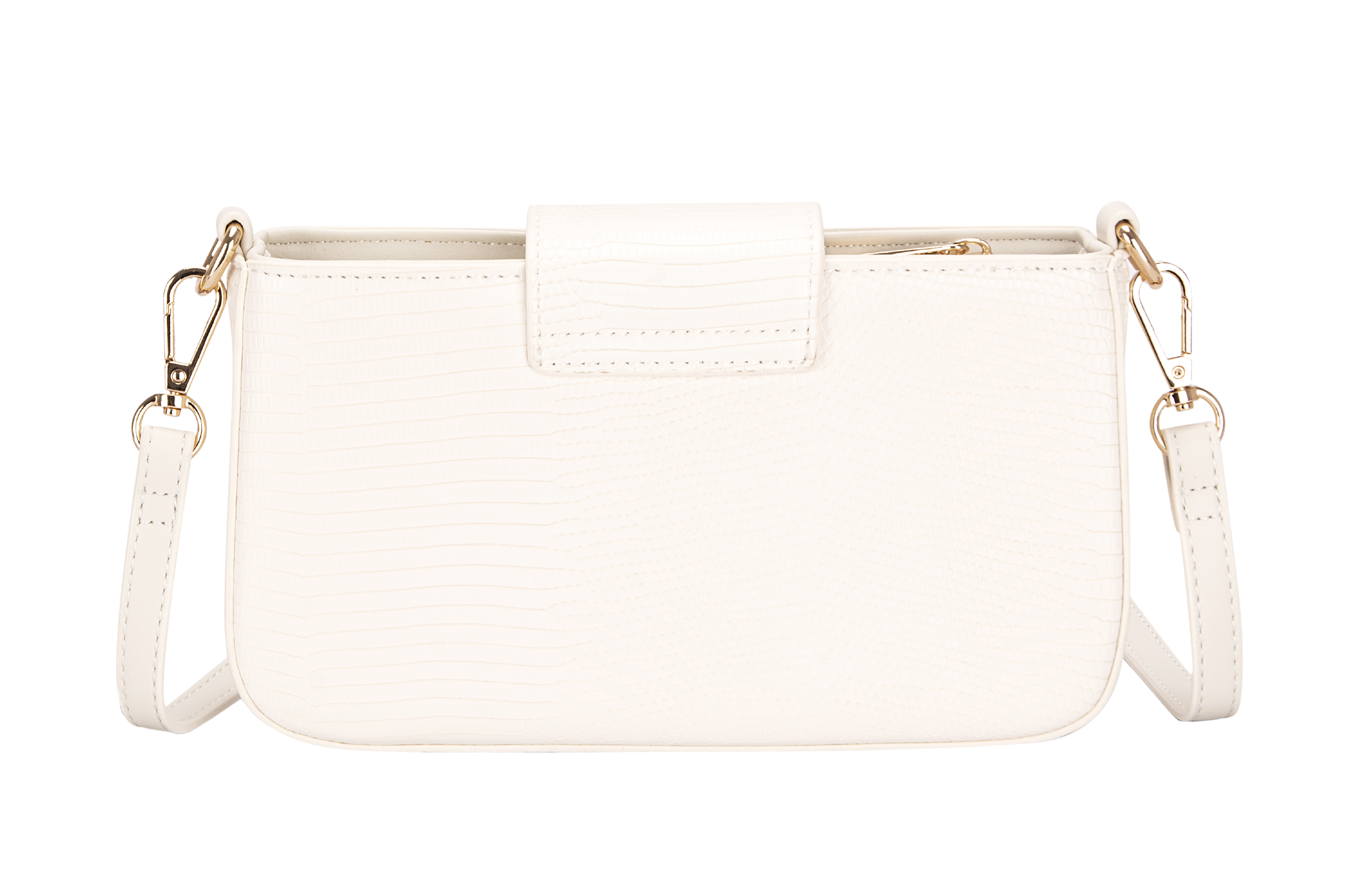 Maeve White Texture Clutch