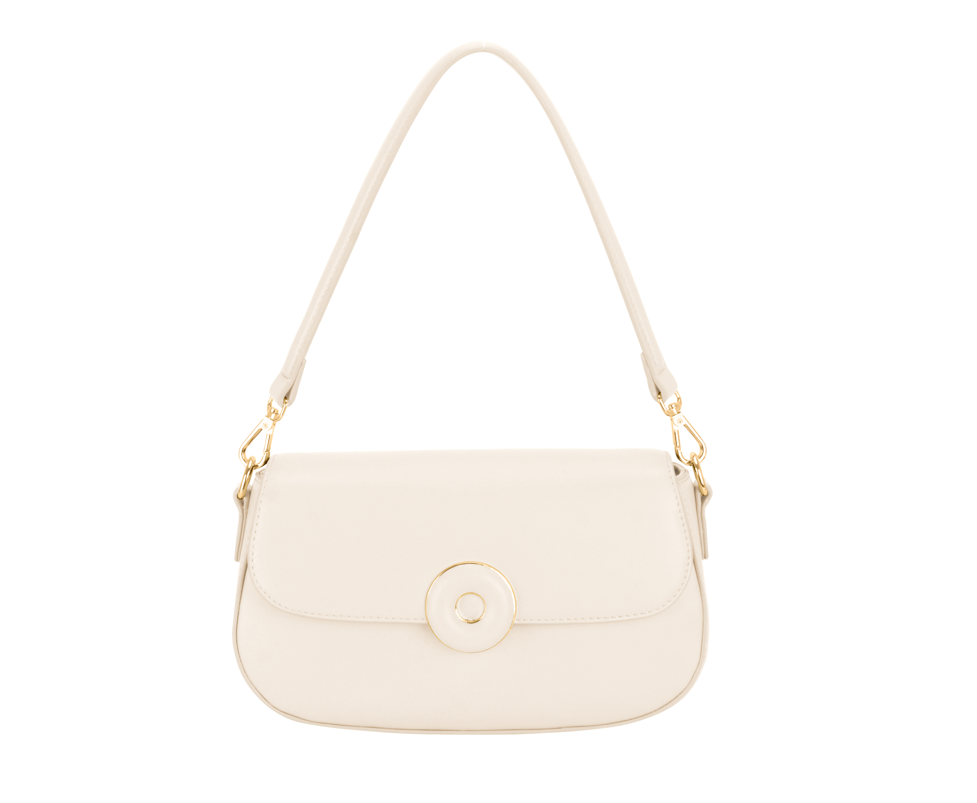 Clara White Small Shoulder Bag