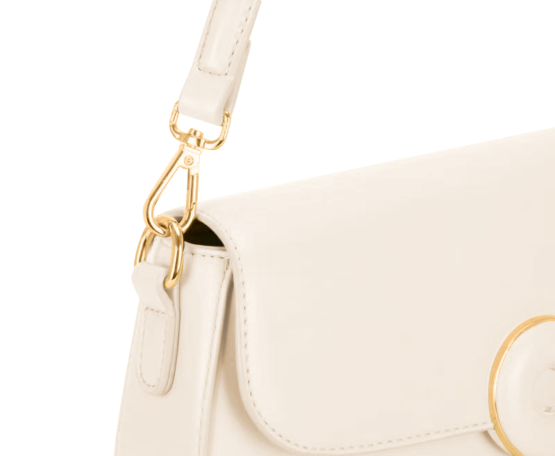 Clara White Small Shoulder Bag