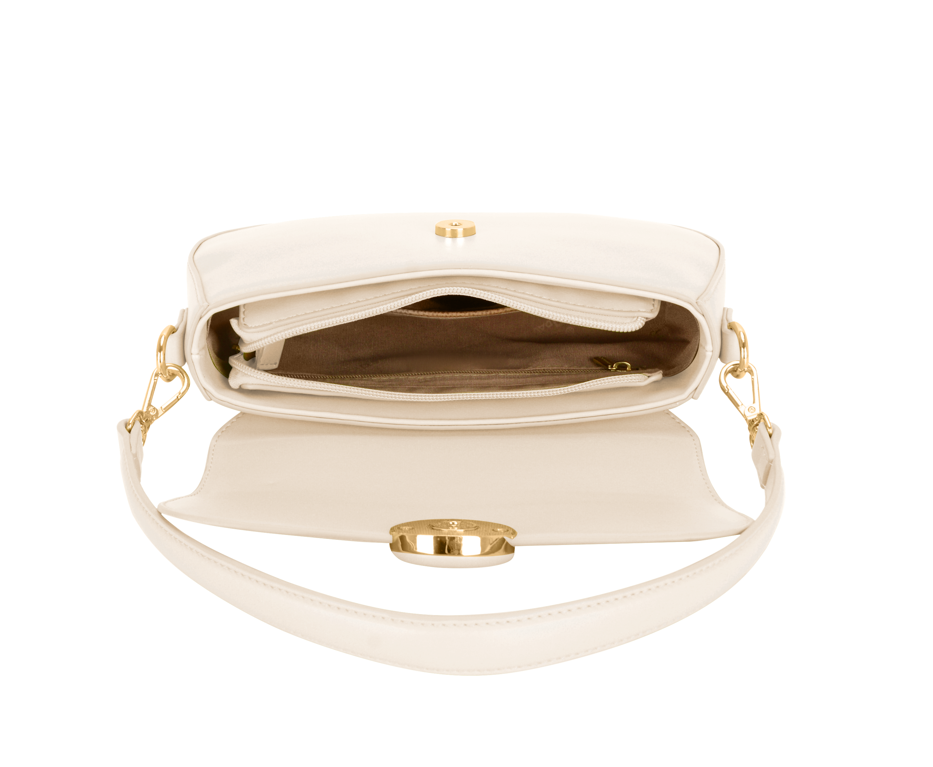 Clara White Small Shoulder Bag