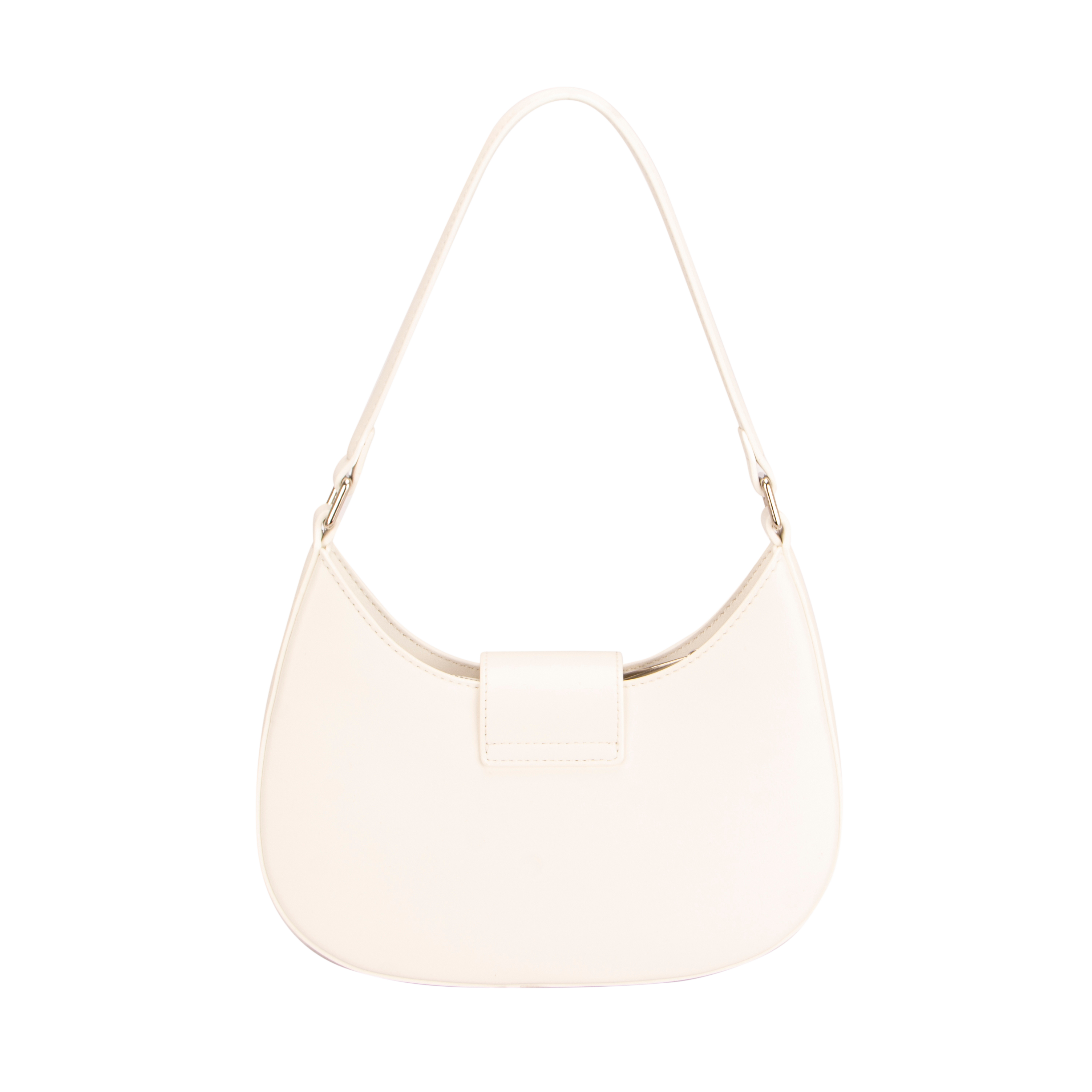 Isla White Small Hobo Bag