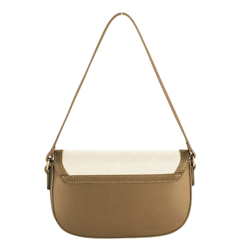 Iris Khaki Small Baguette