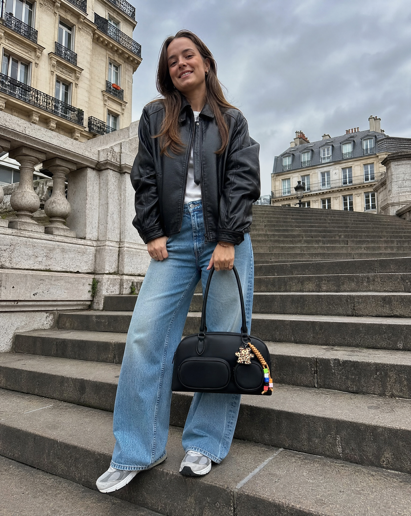 Sienna Black Shoulder Bag