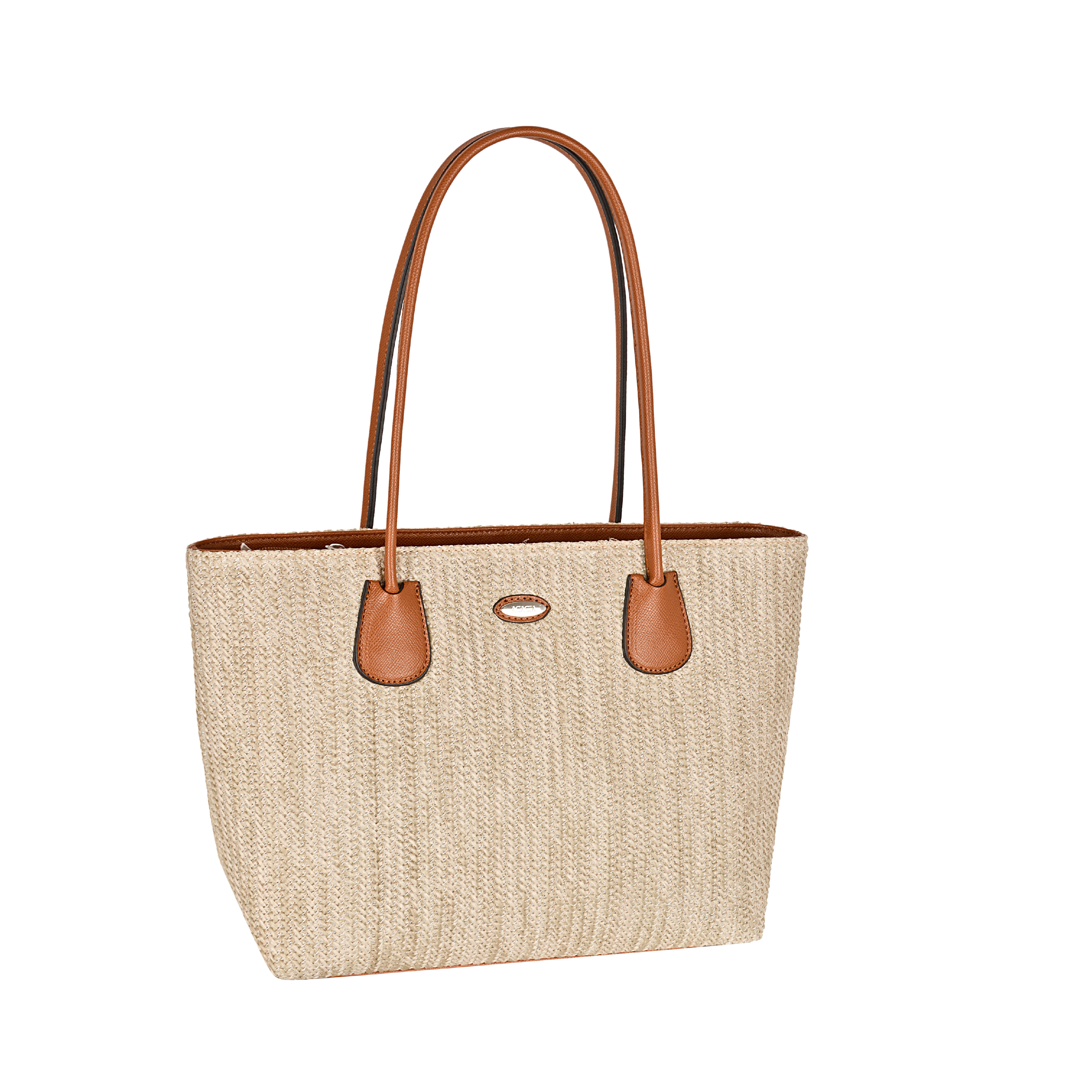 Amelia Cognac Medium Zip Tote