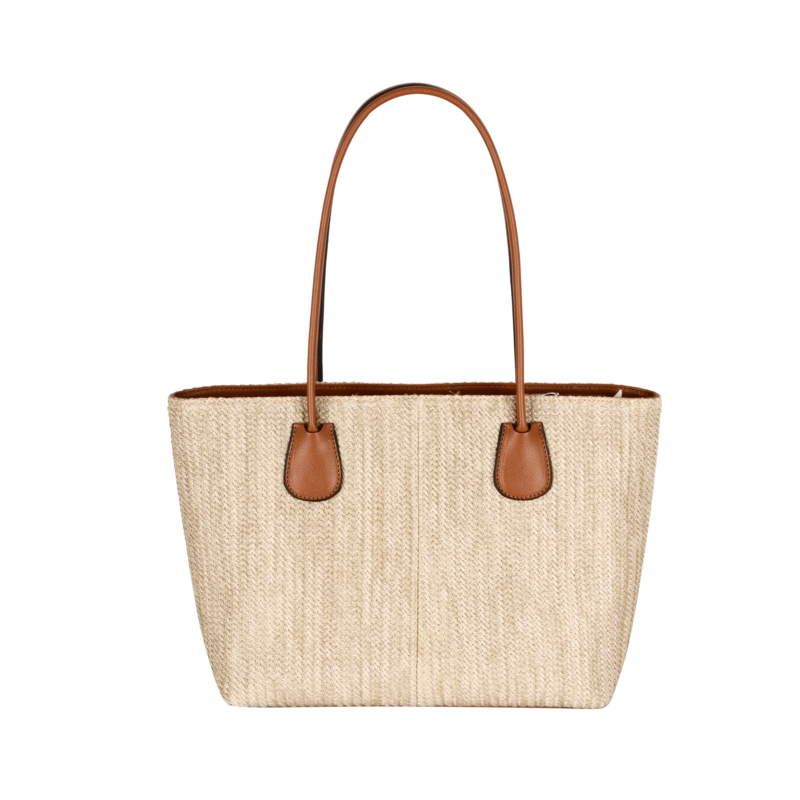 Amelia Cognac Medium Zip Tote