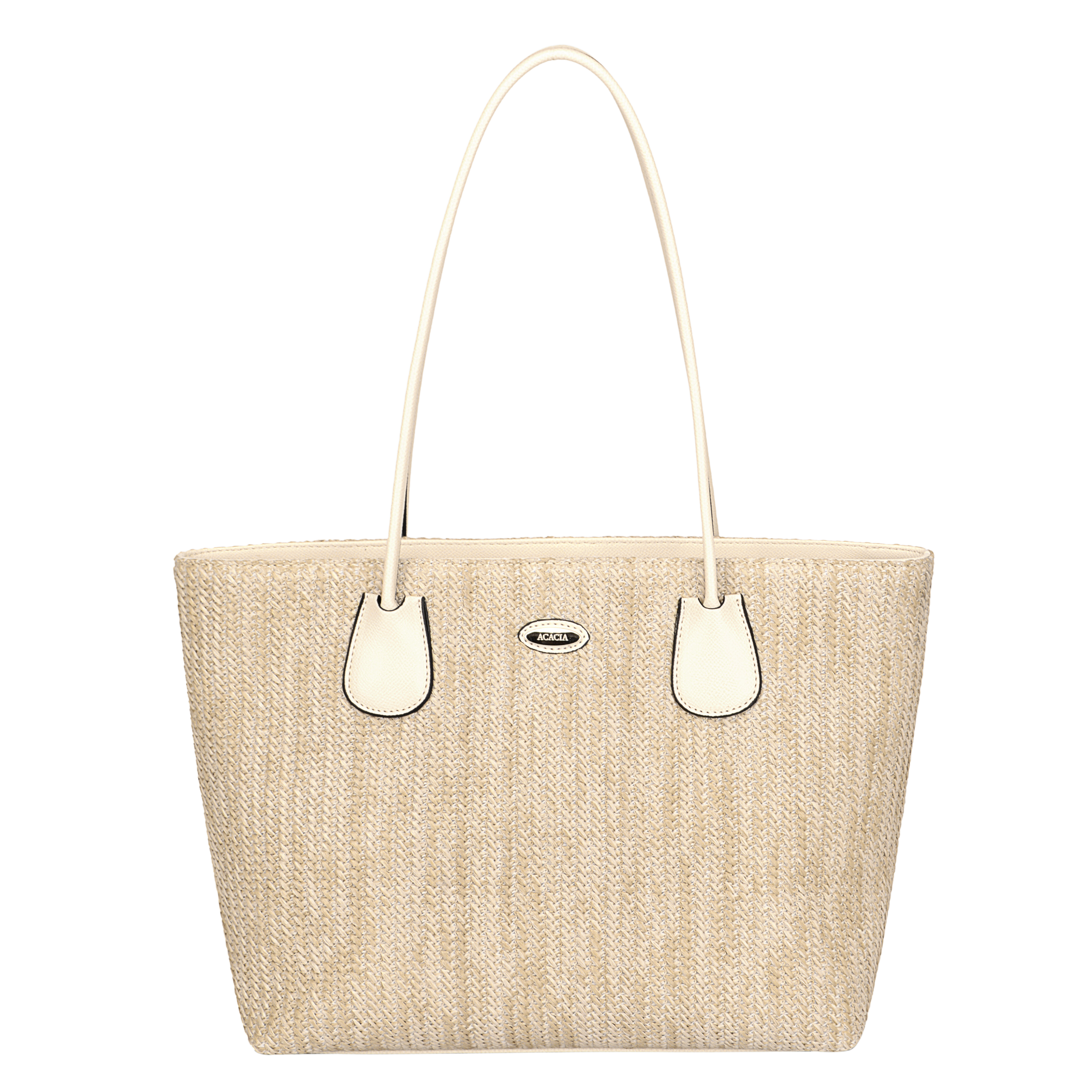 Amelia Creamy White Medium Zip Tote