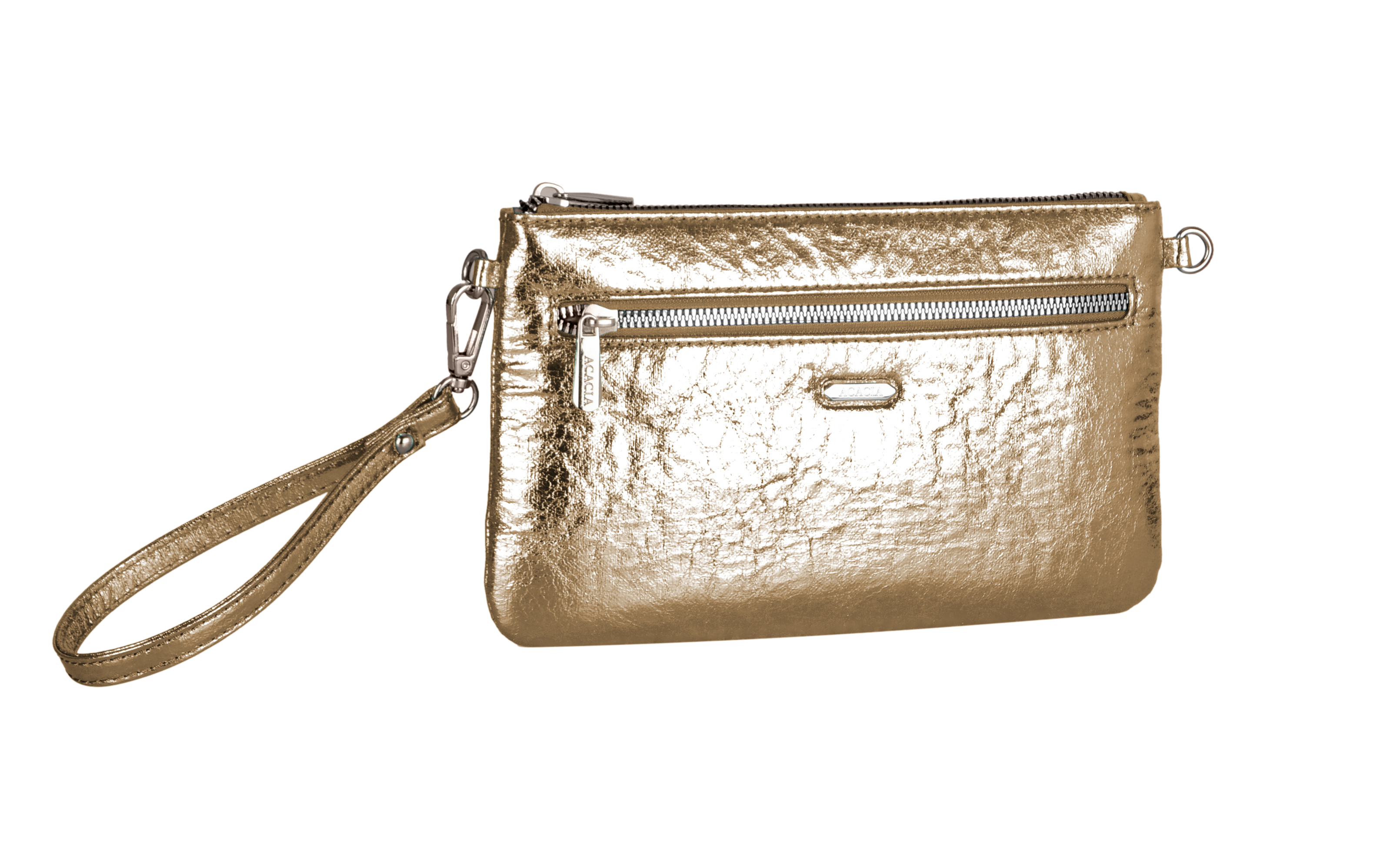 Ophelia Crinkle Gold Clutch