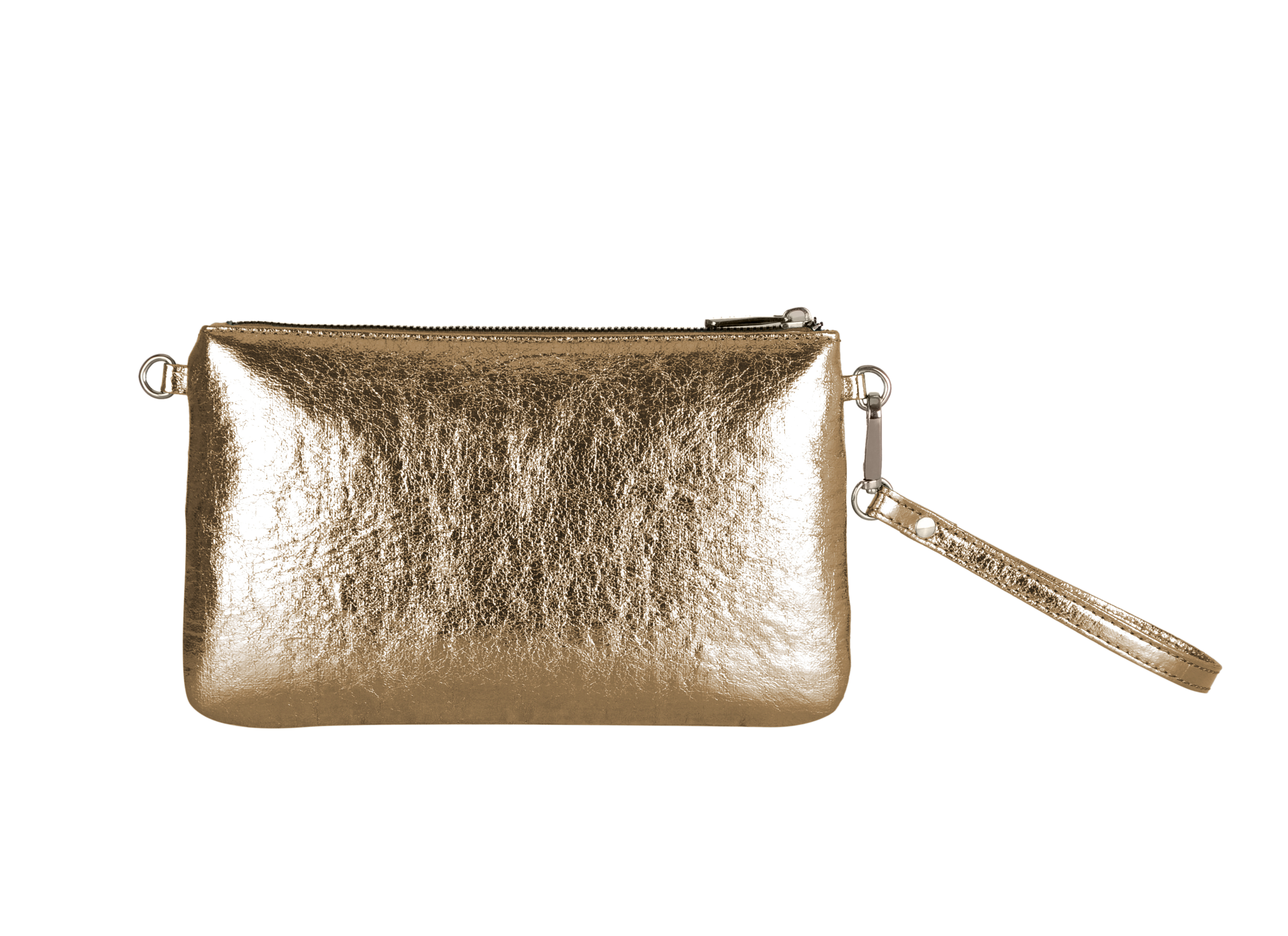 Ophelia Crinkle Gold Clutch