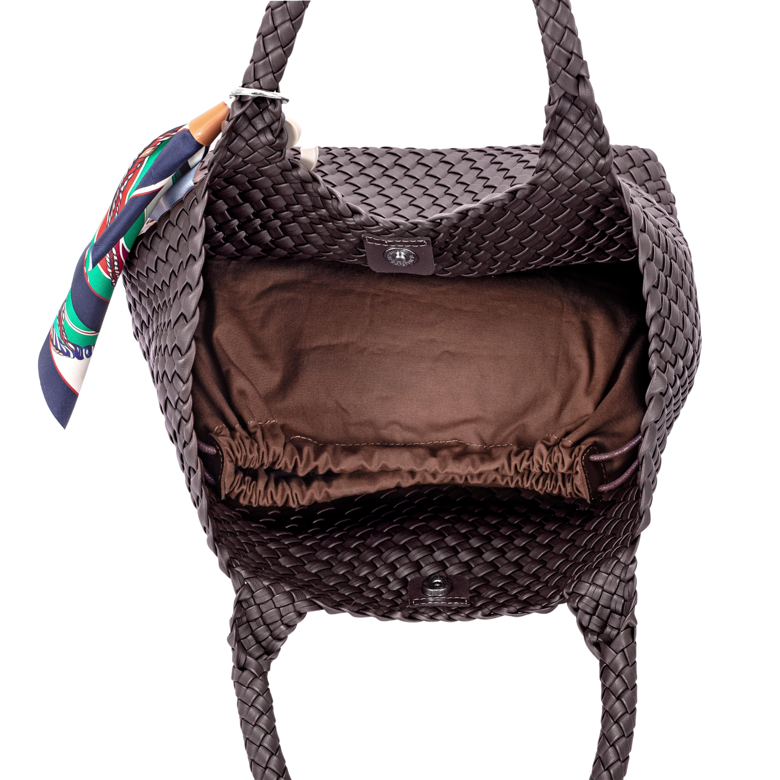 Ayla Hot Chocolate Woven Shoulder Bag
