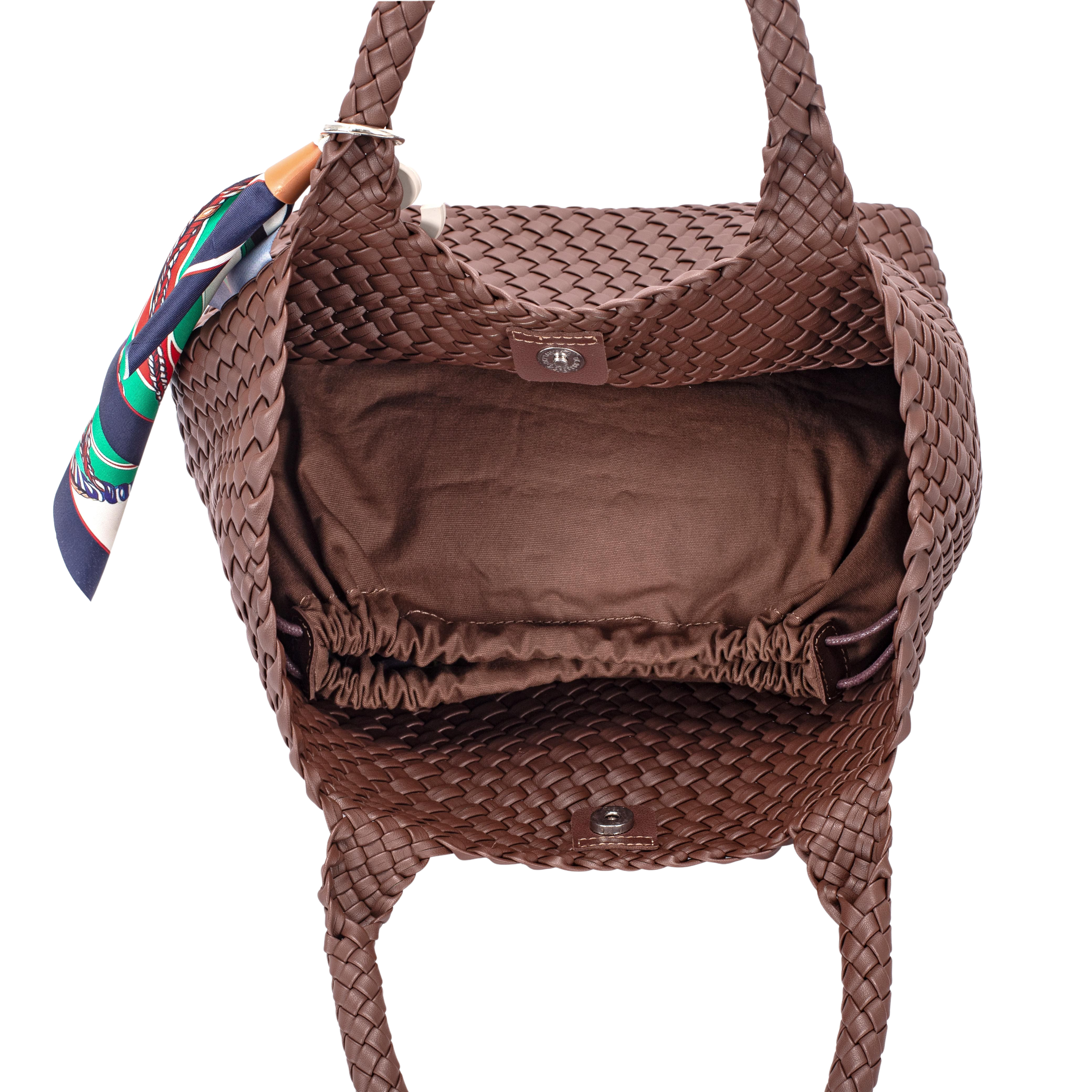 Ayla Red Mud Woven Shoulder Bag