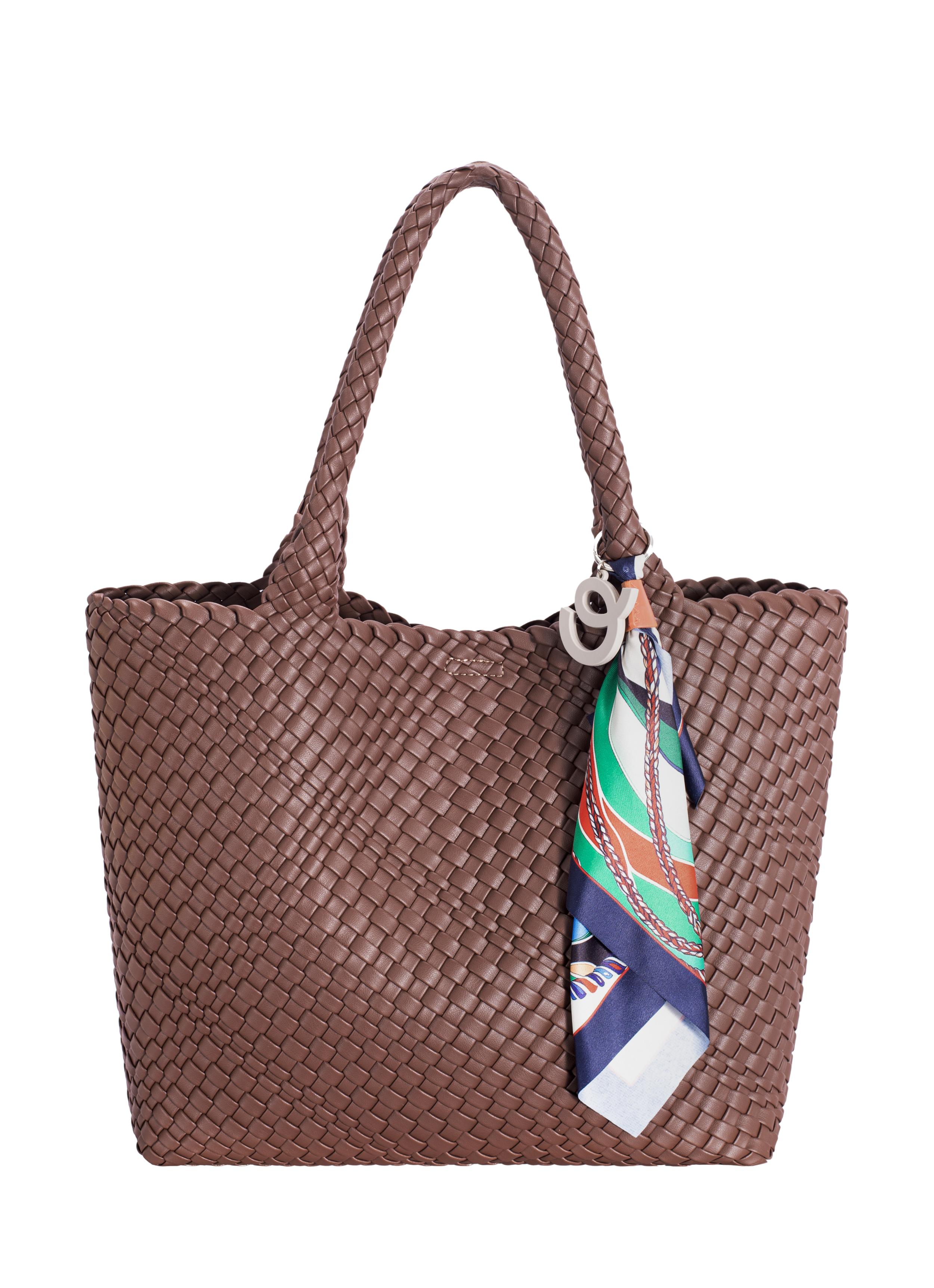 Ayla Red Mud Woven Shoulder Bag