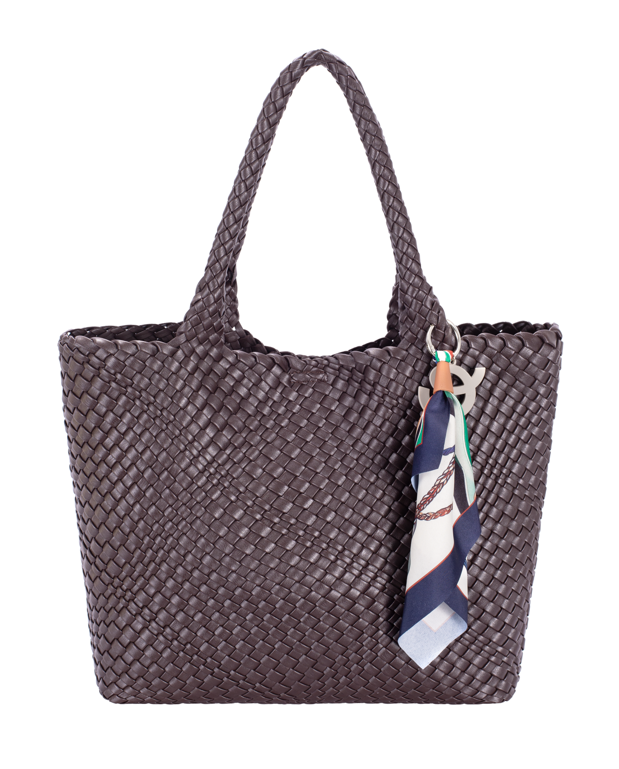 Ayla Hot Chocolate Woven Shoulder Bag
